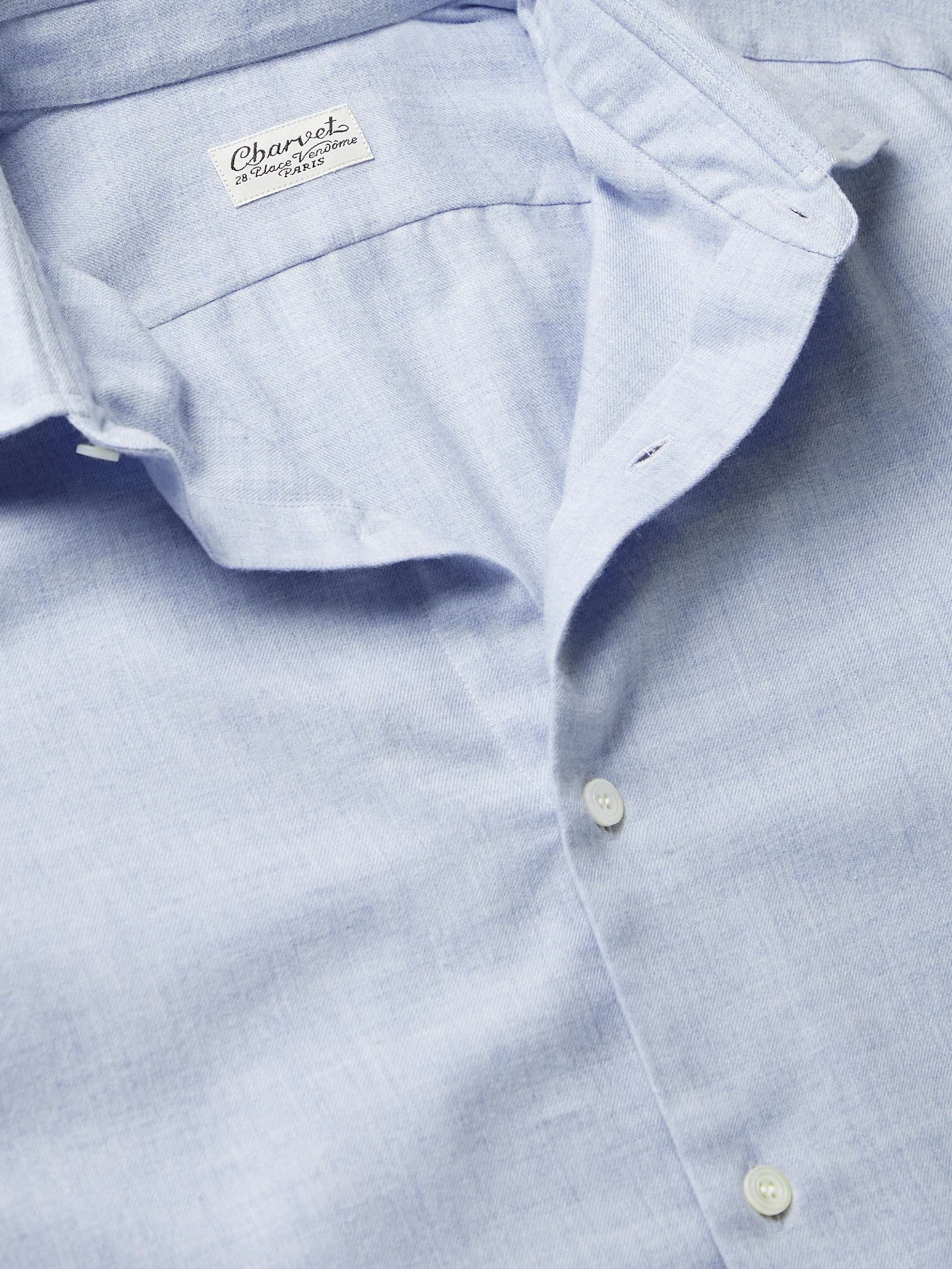 Cotton and Wool-Blend Shirt view