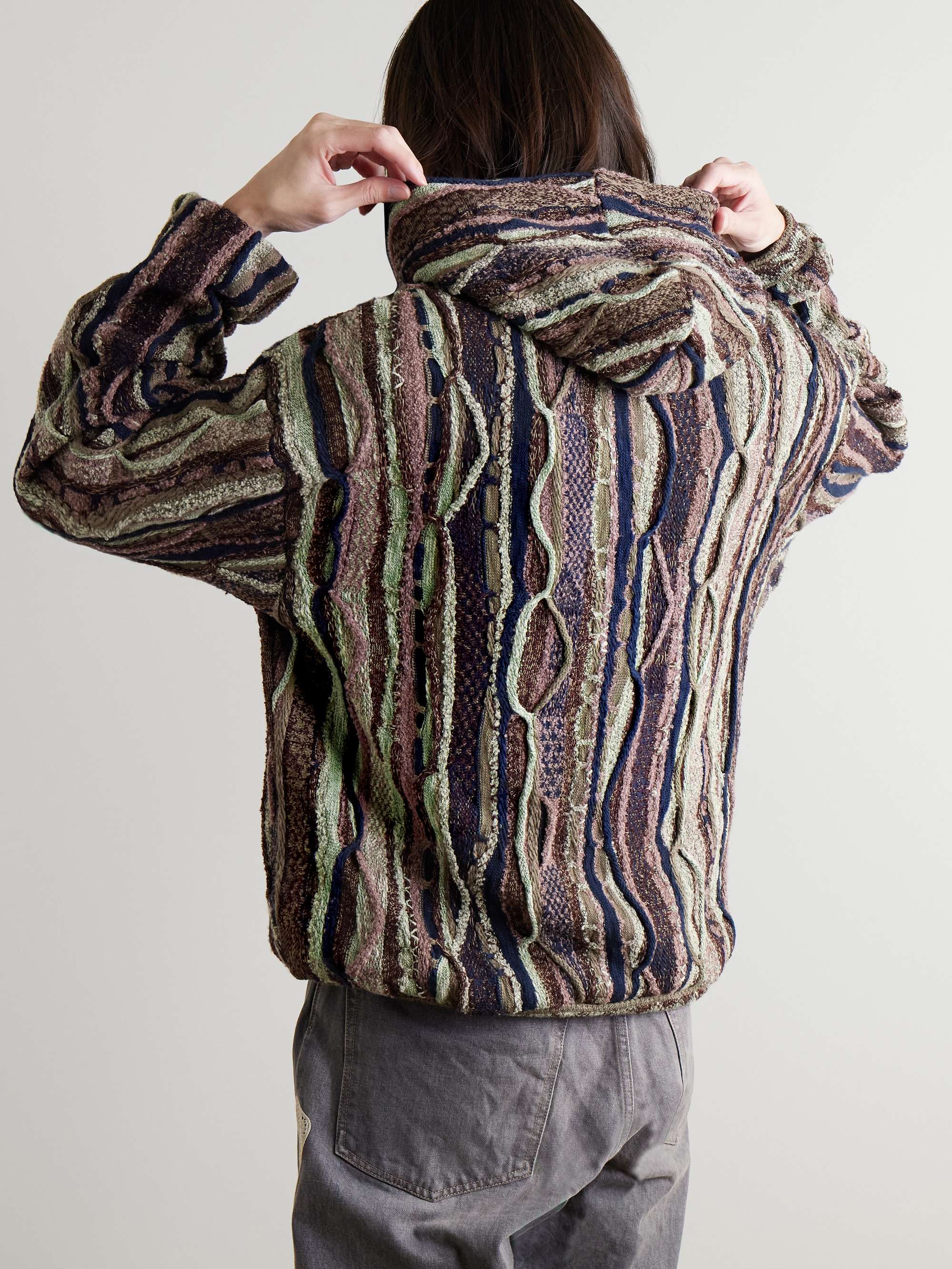 Gaudy Knitted Hoodie view