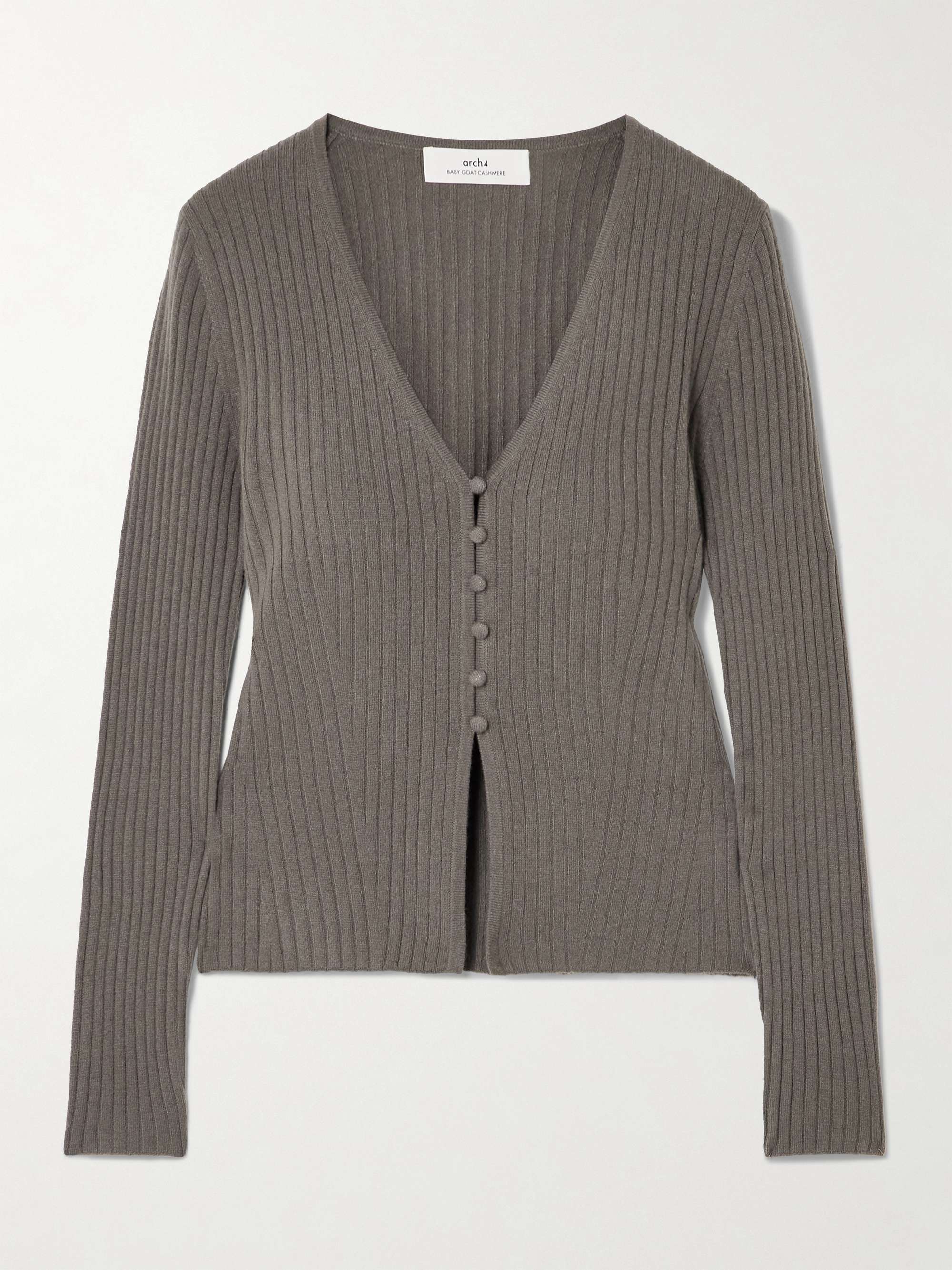New Cami ribbed cashmere cardigan view