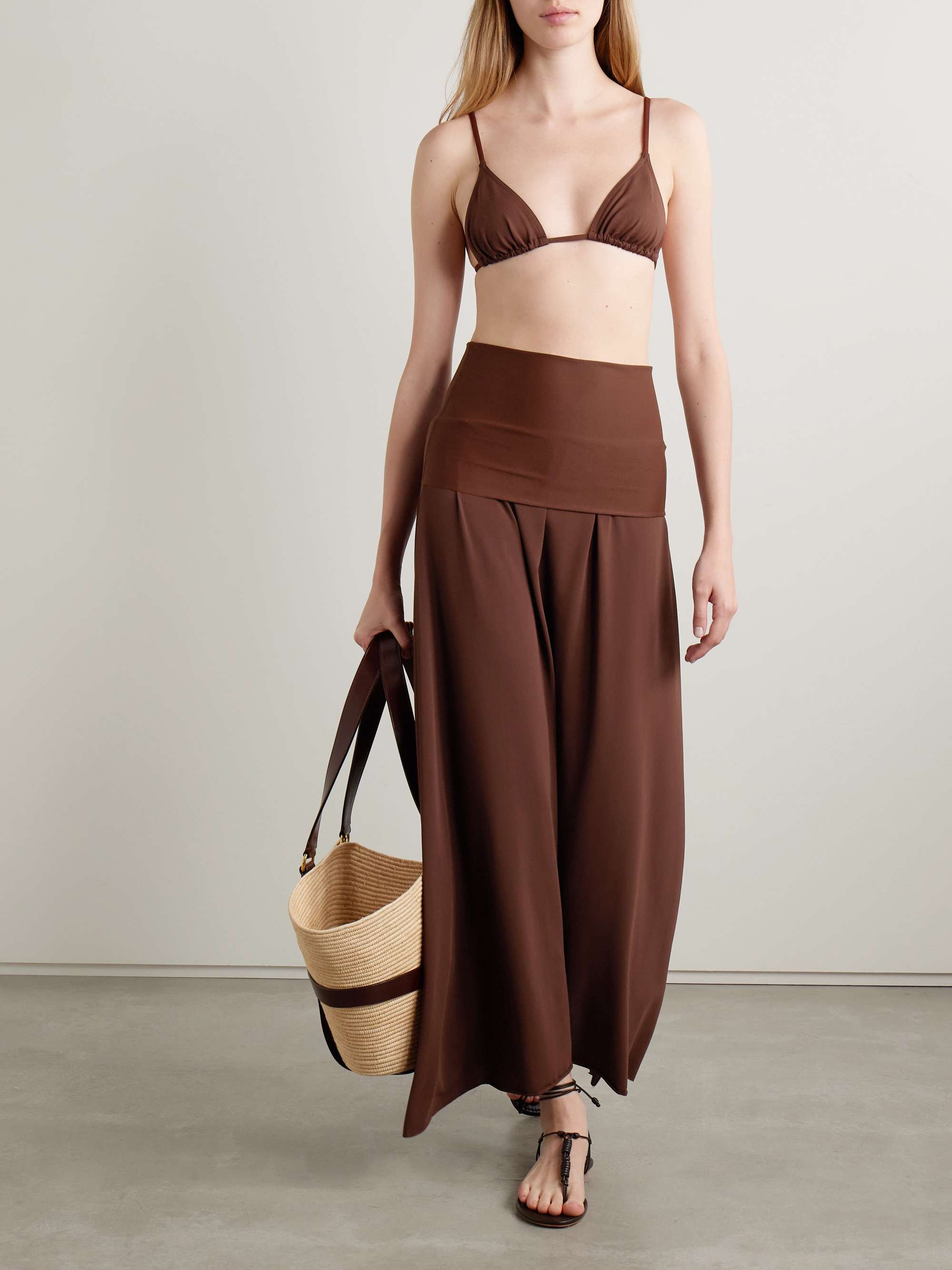 Oda strapless stretch-jersey maxi dress view