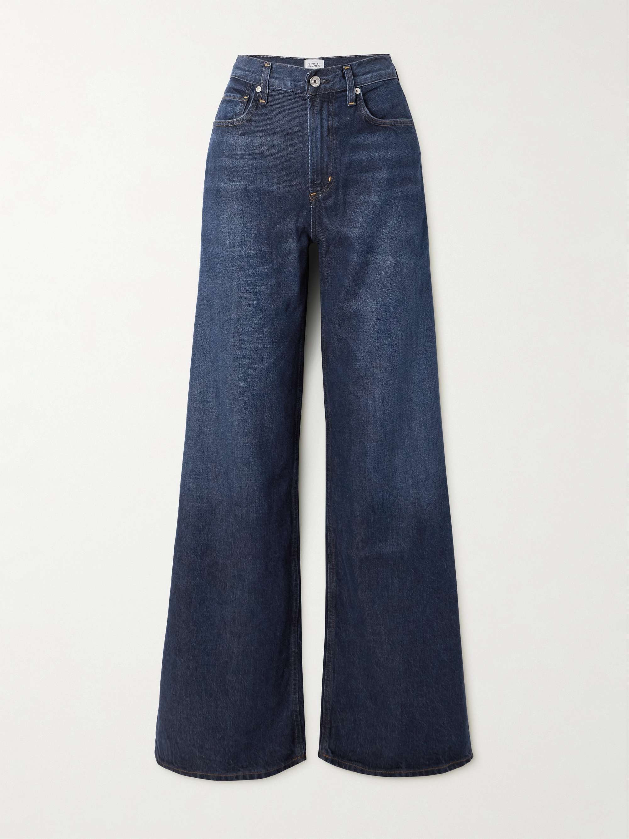 Paloma high-rise wide-leg stretch jeans view