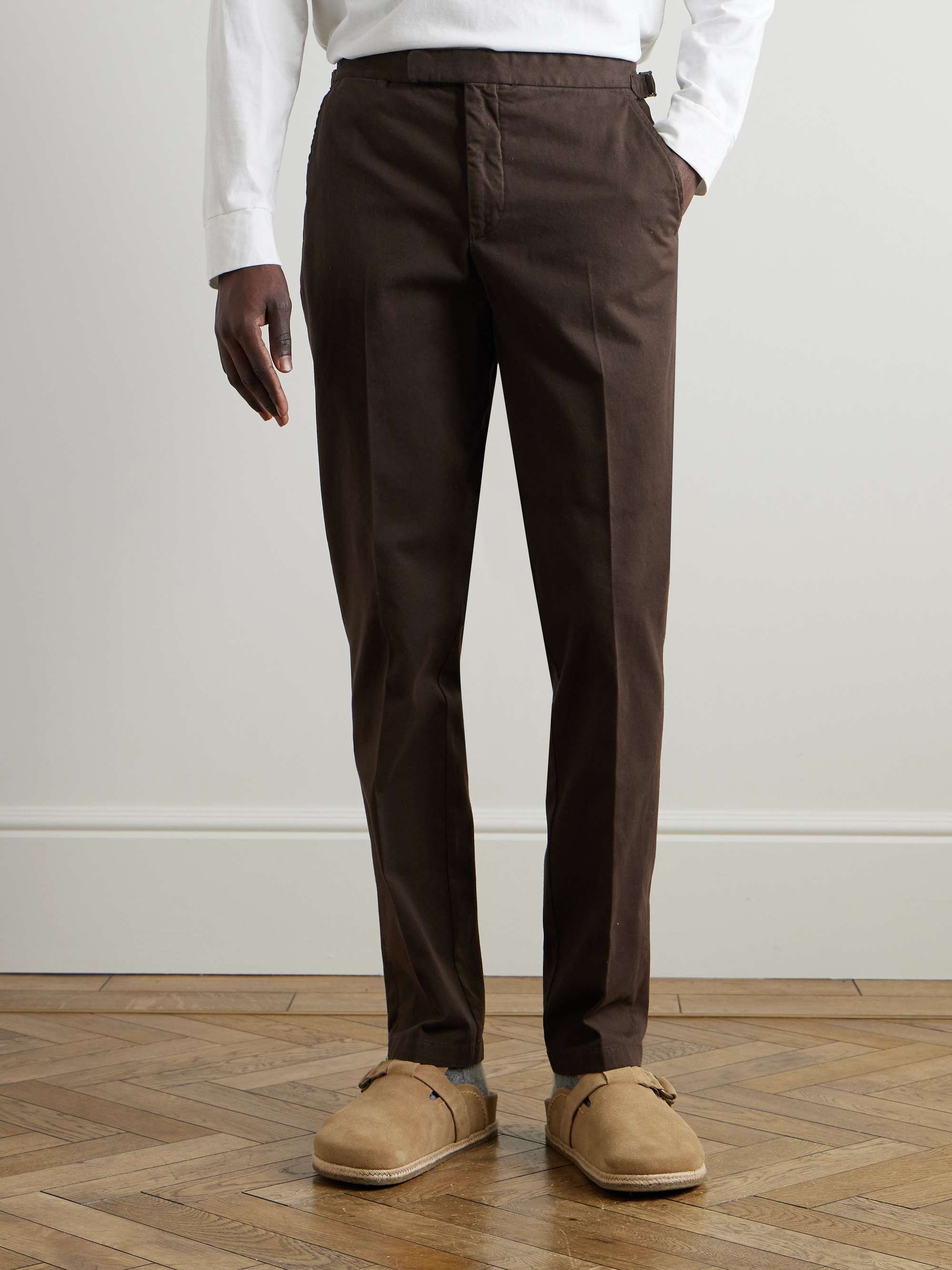 Chester Tapered Cotton-Blend Twill Suit Trousers view