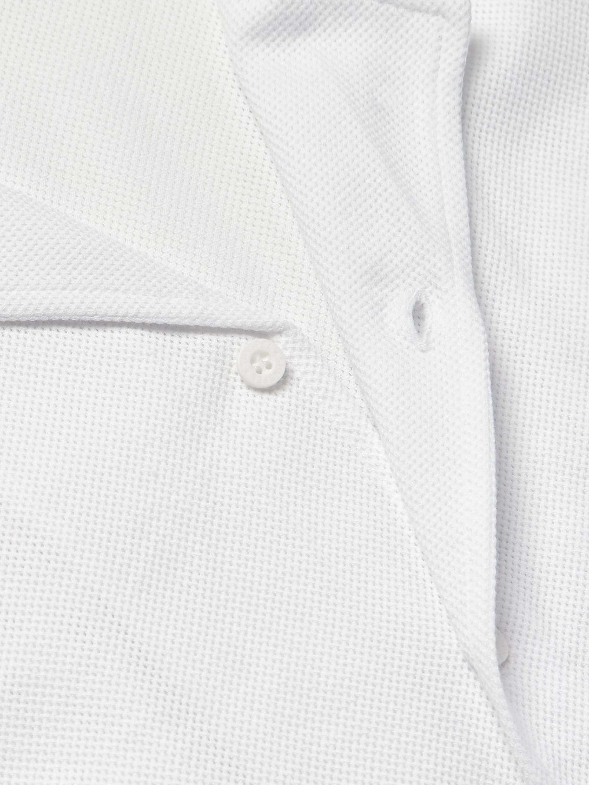 Camp-Collar Cotton-Mesh Shirt view