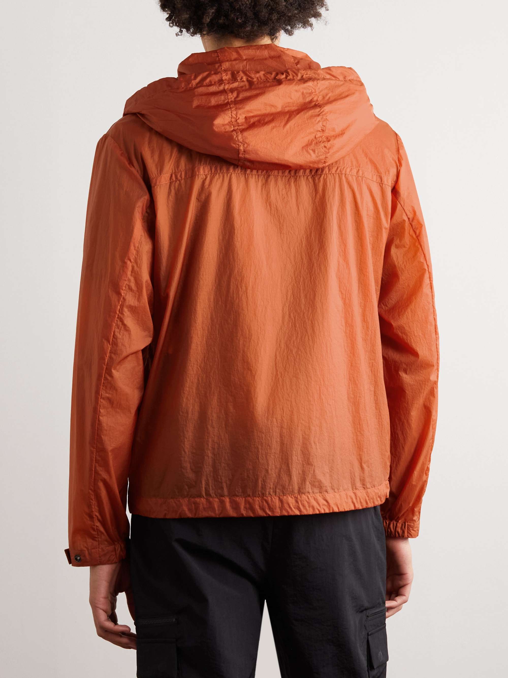 Samakar Logo-Appliquéd Shell Hooded Jacket view