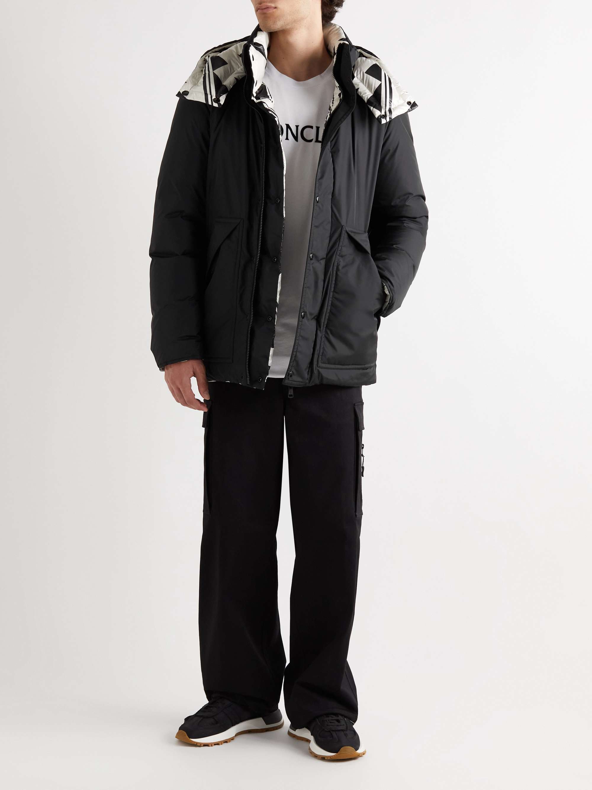 Hordelyme Reversible Printed Shell Hooded Down Jacket view