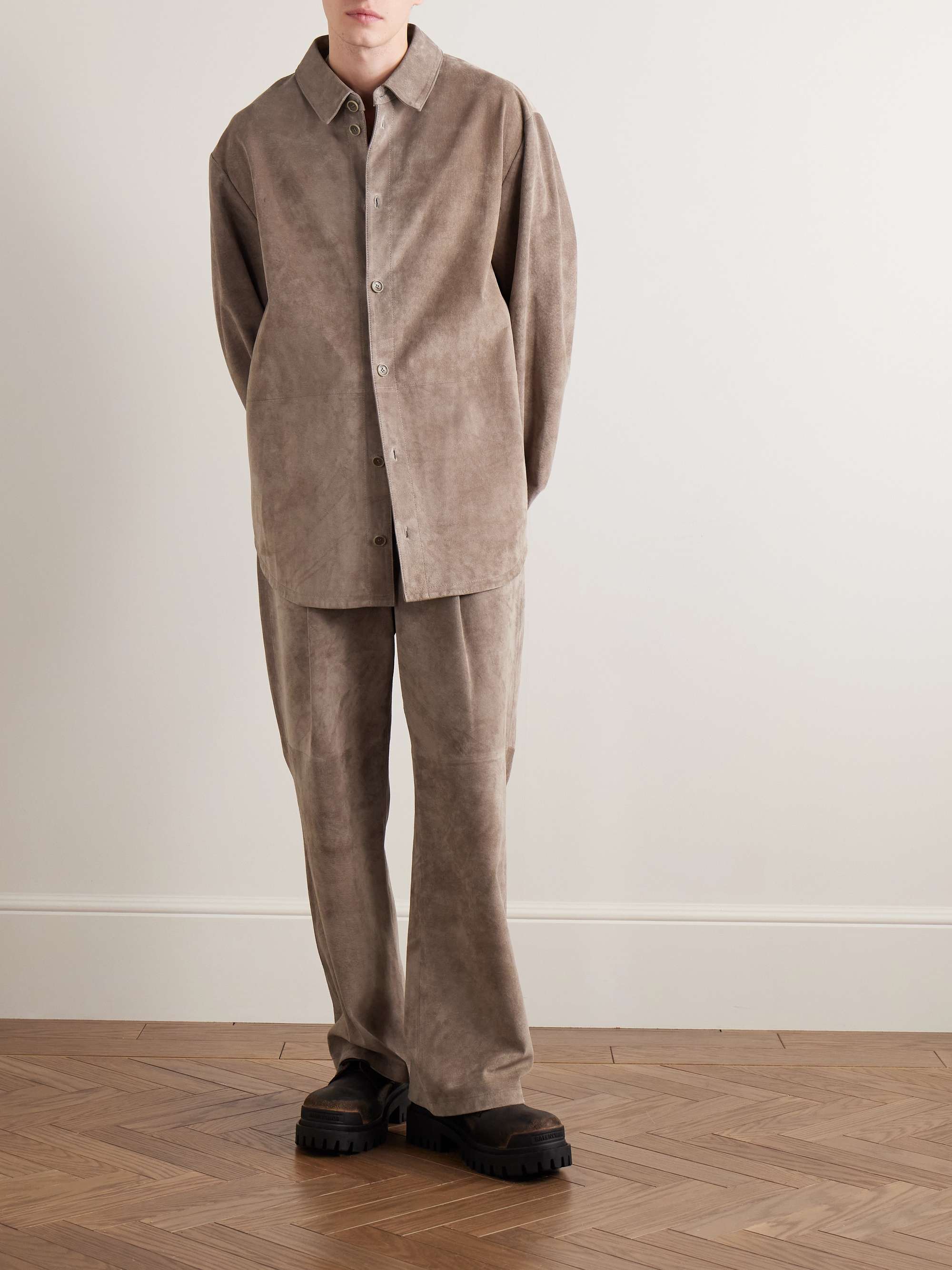 Oversized Suede Shirt view