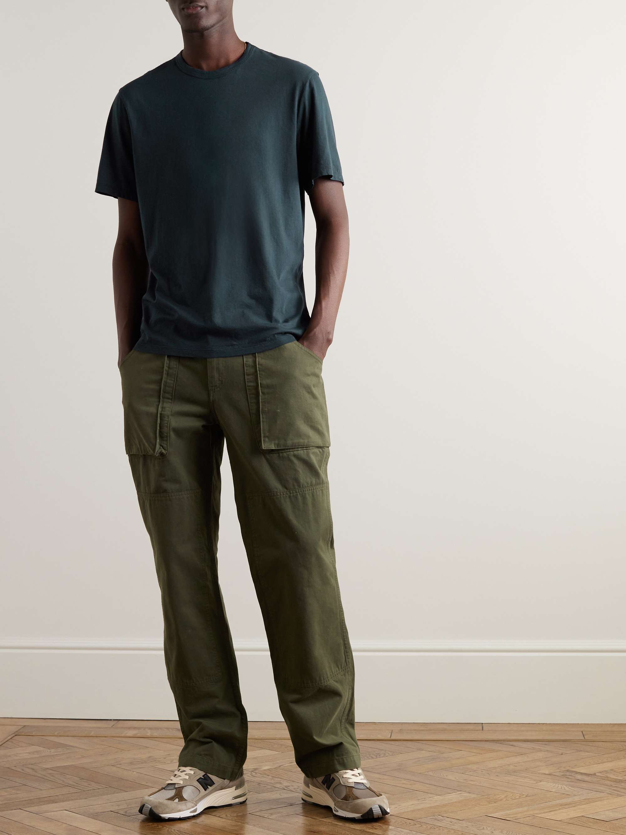 Elevated Lotus Garment-Dyed Cotton-Jersey T-Shirt view