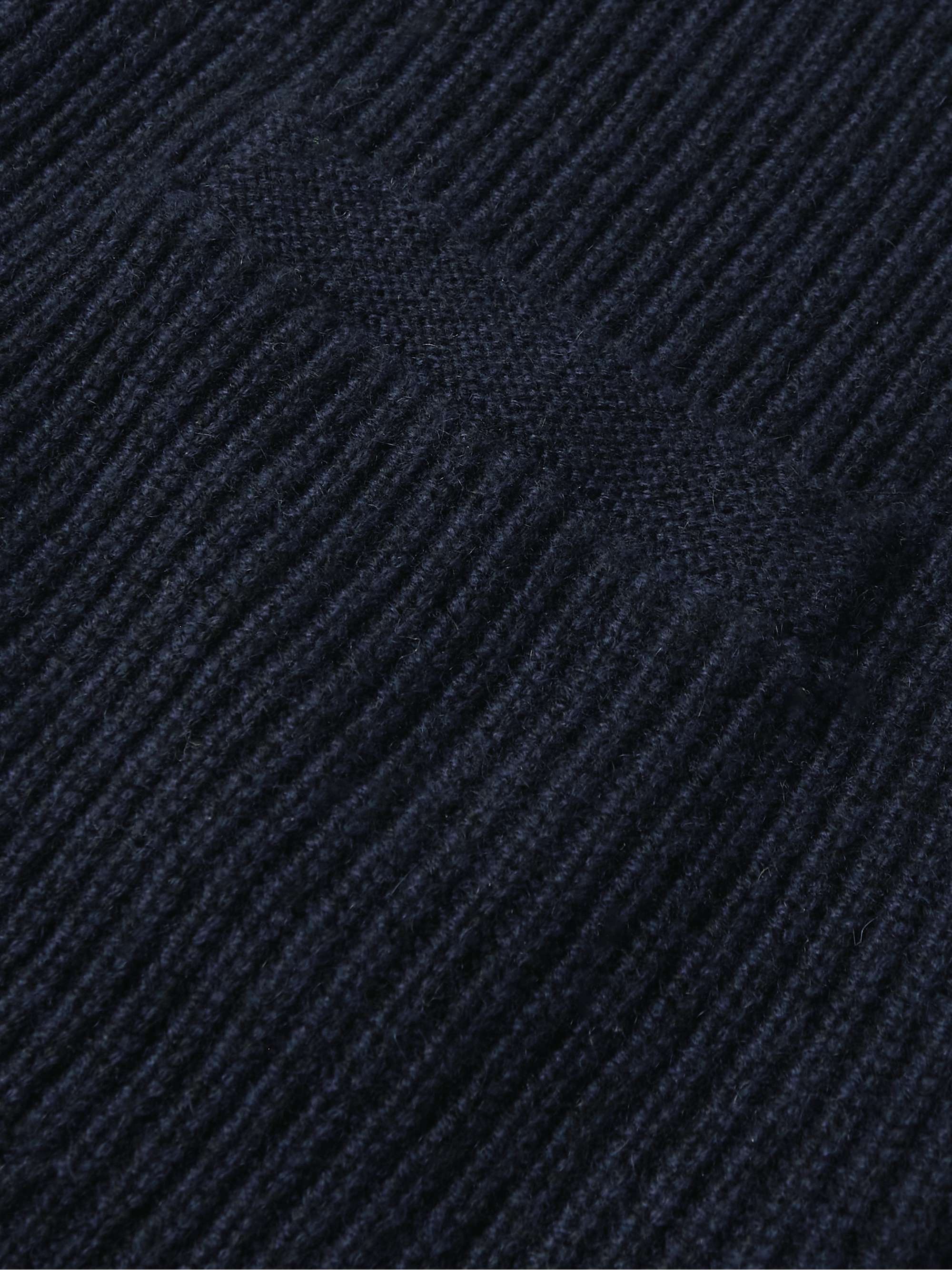 Shawl-Collar Ribbed Cashmere Cardigan view