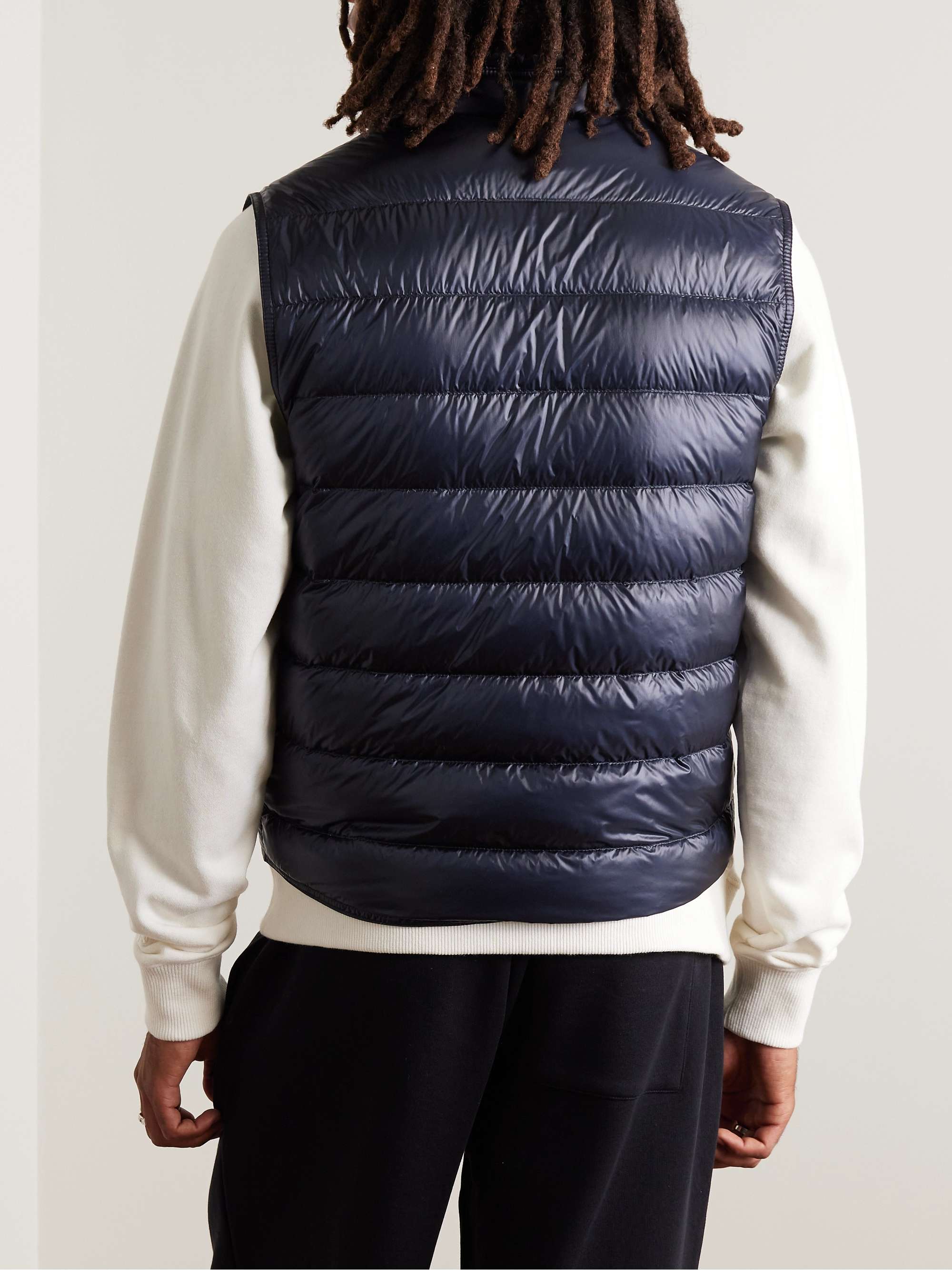 Slim-Fit Logo-Appliquéd Quilted Shell Down Gilet view