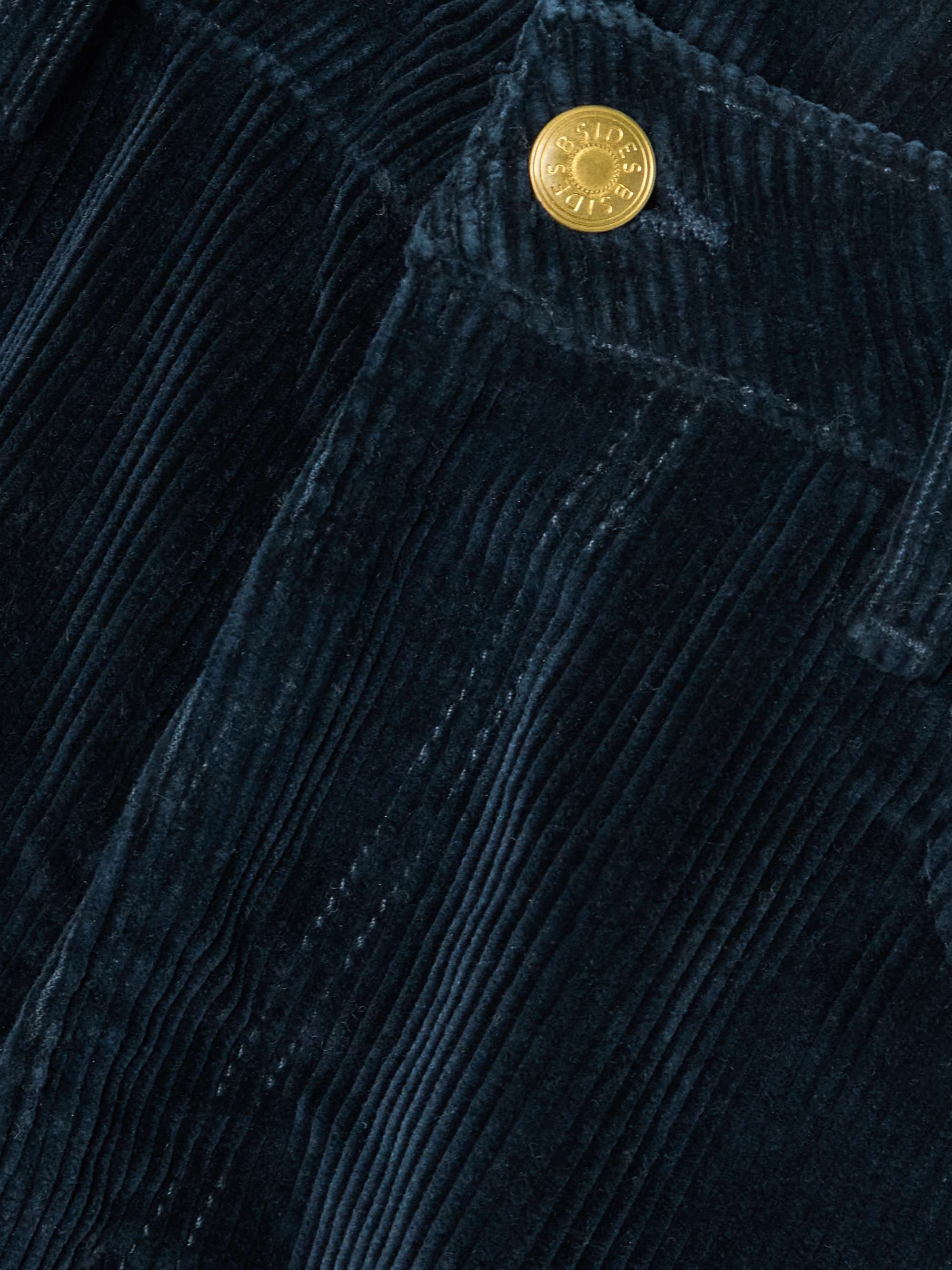Elissa high-rise wide-leg cotton-corduroy pants view