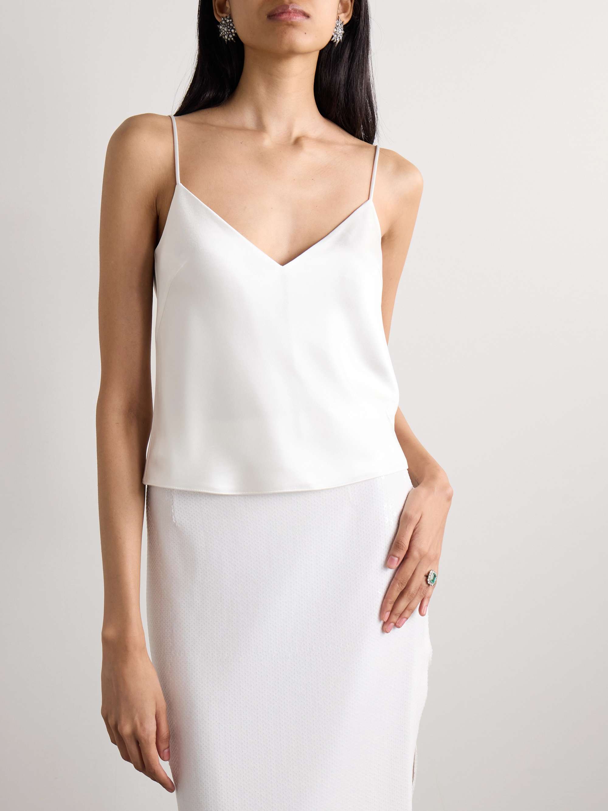 Ischia satin camisole view