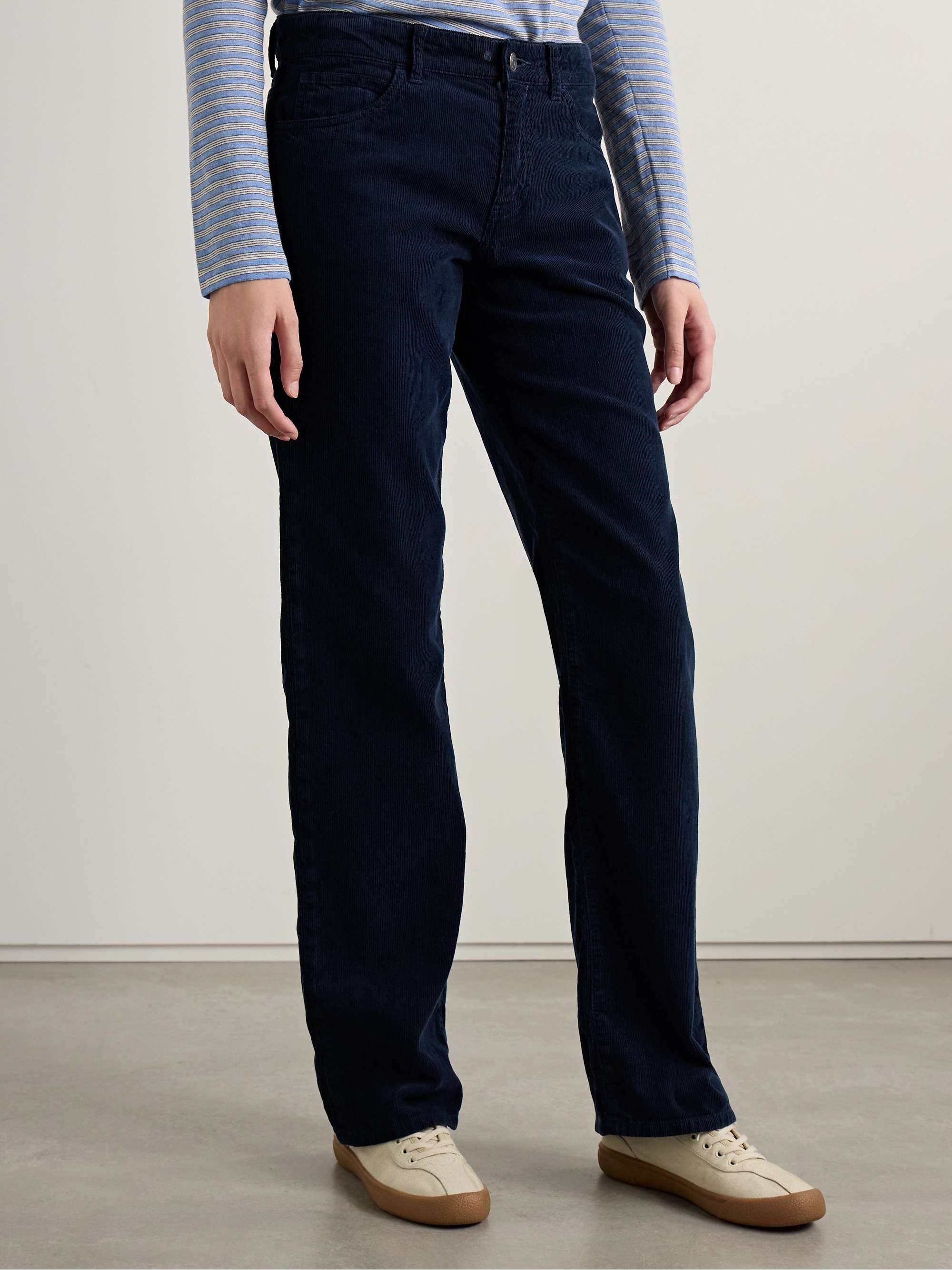 Carlyl cotton-corduroy straight-leg pants view