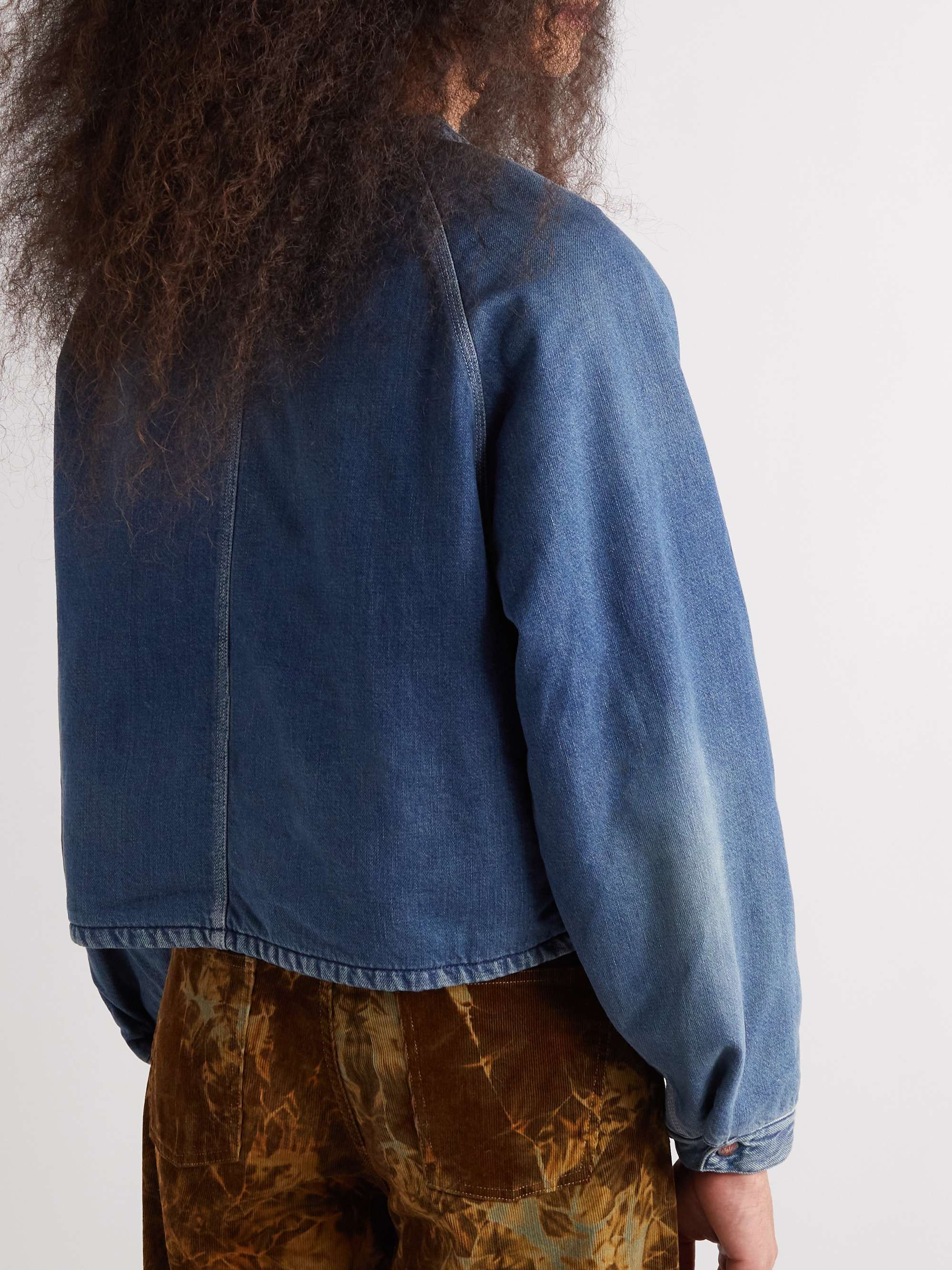 Coneybowy Reversible Denim and Striped Knitted Jacket view
