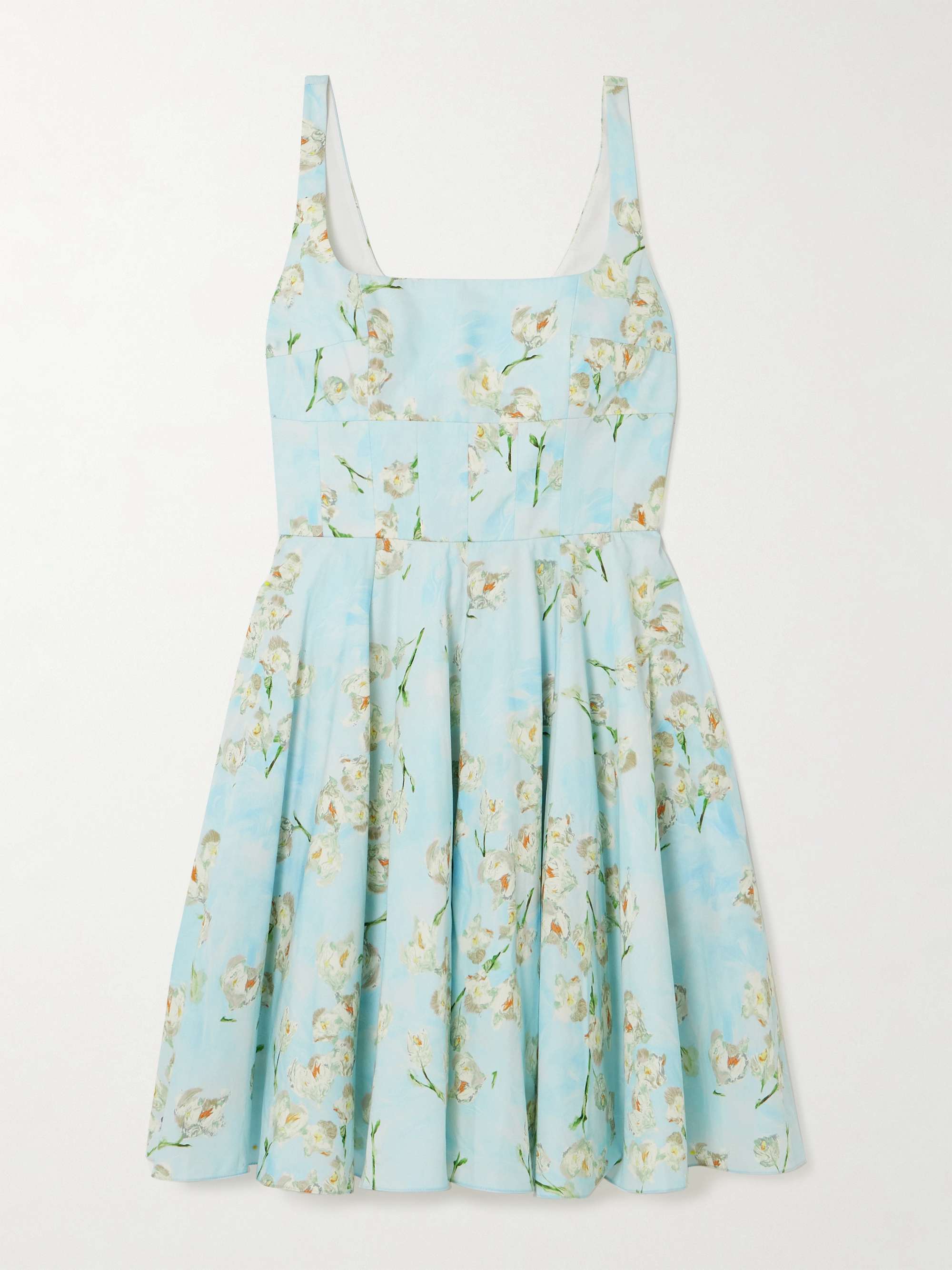 Mini Mona floral-print cotton-poplin mini dress view