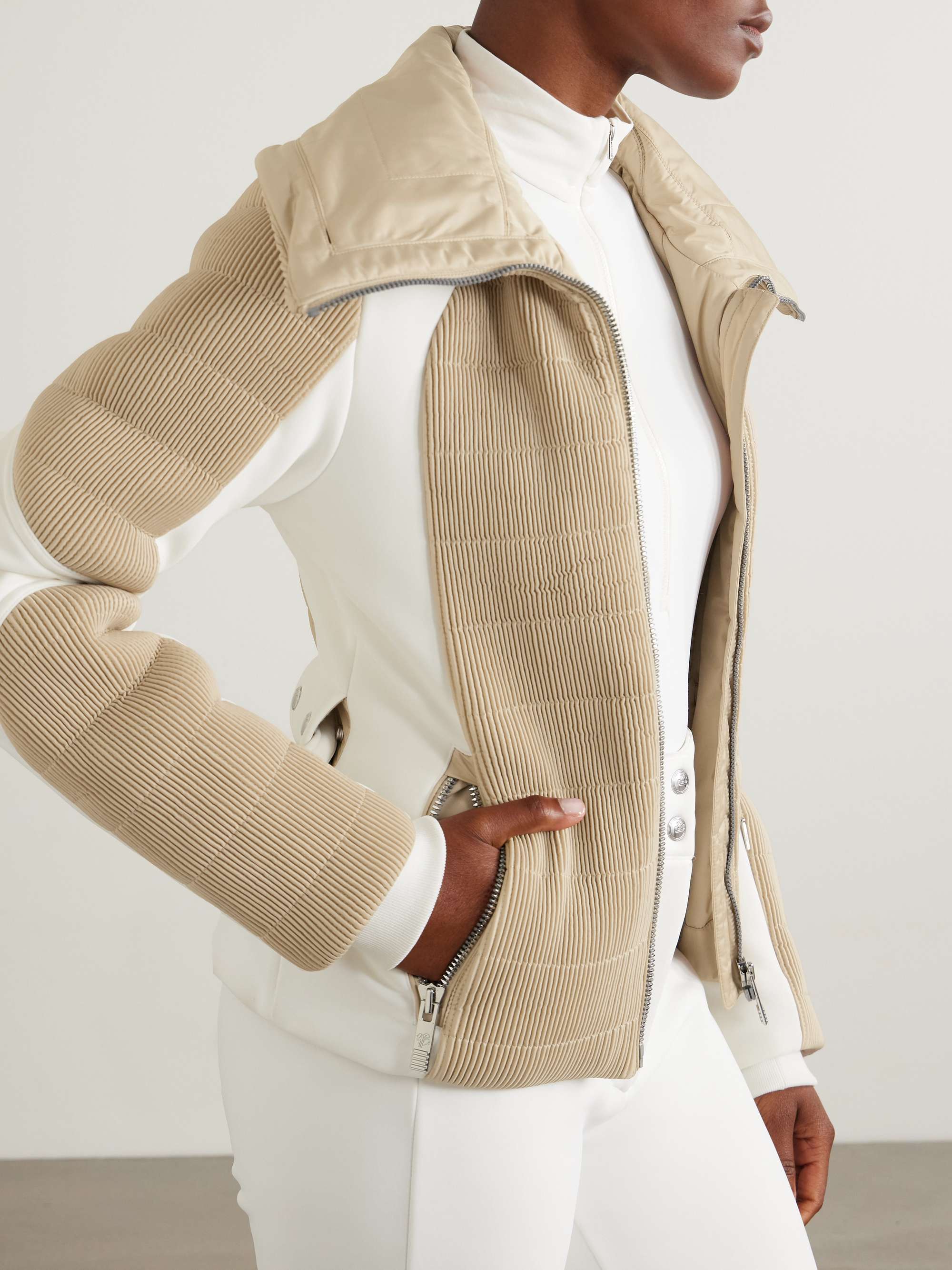 Gitu belted two-tone ski jacket view