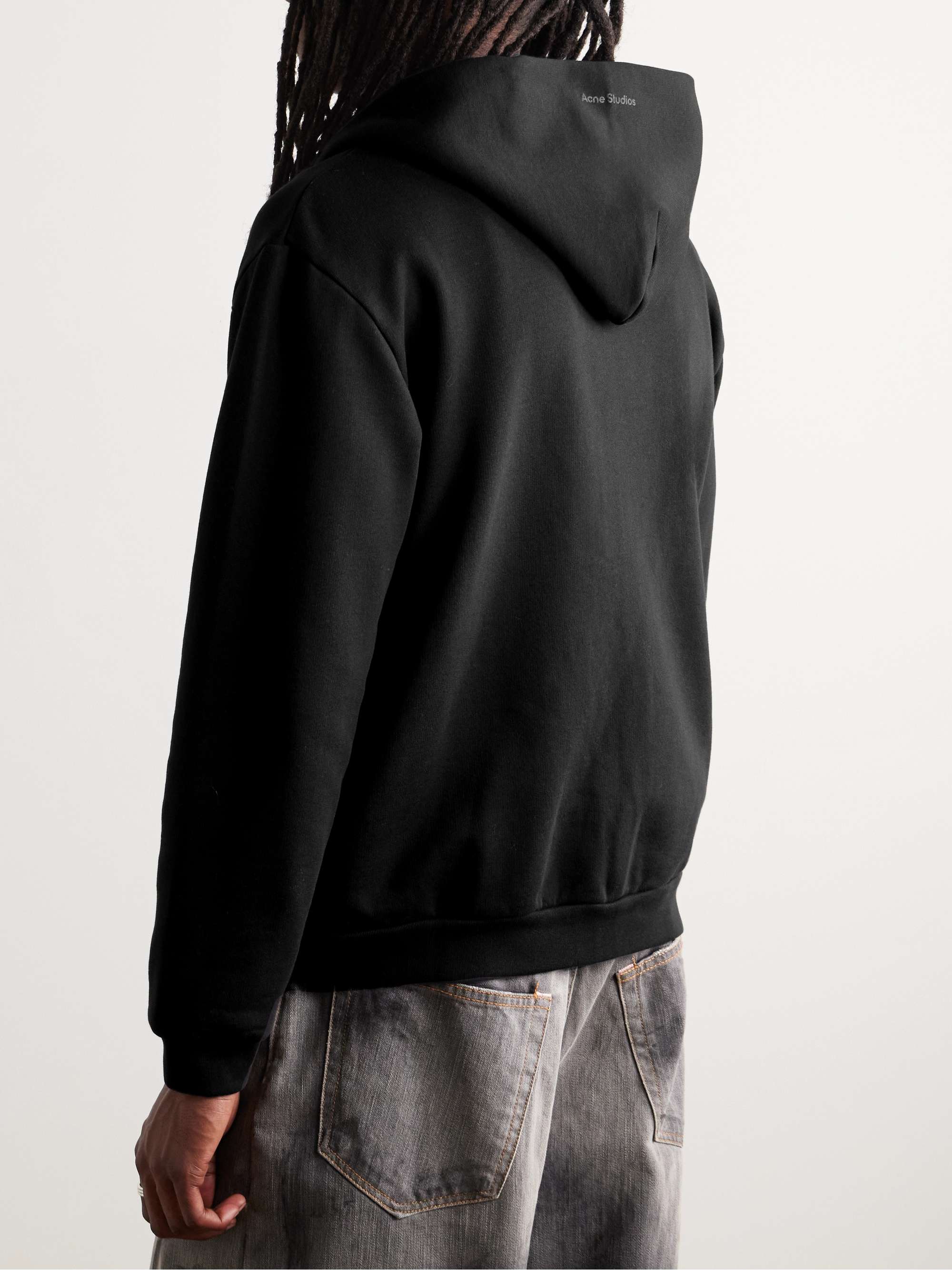 Fupiter Logo-Appliquéd Cotton-Jersey Zip-Up Hoodie view