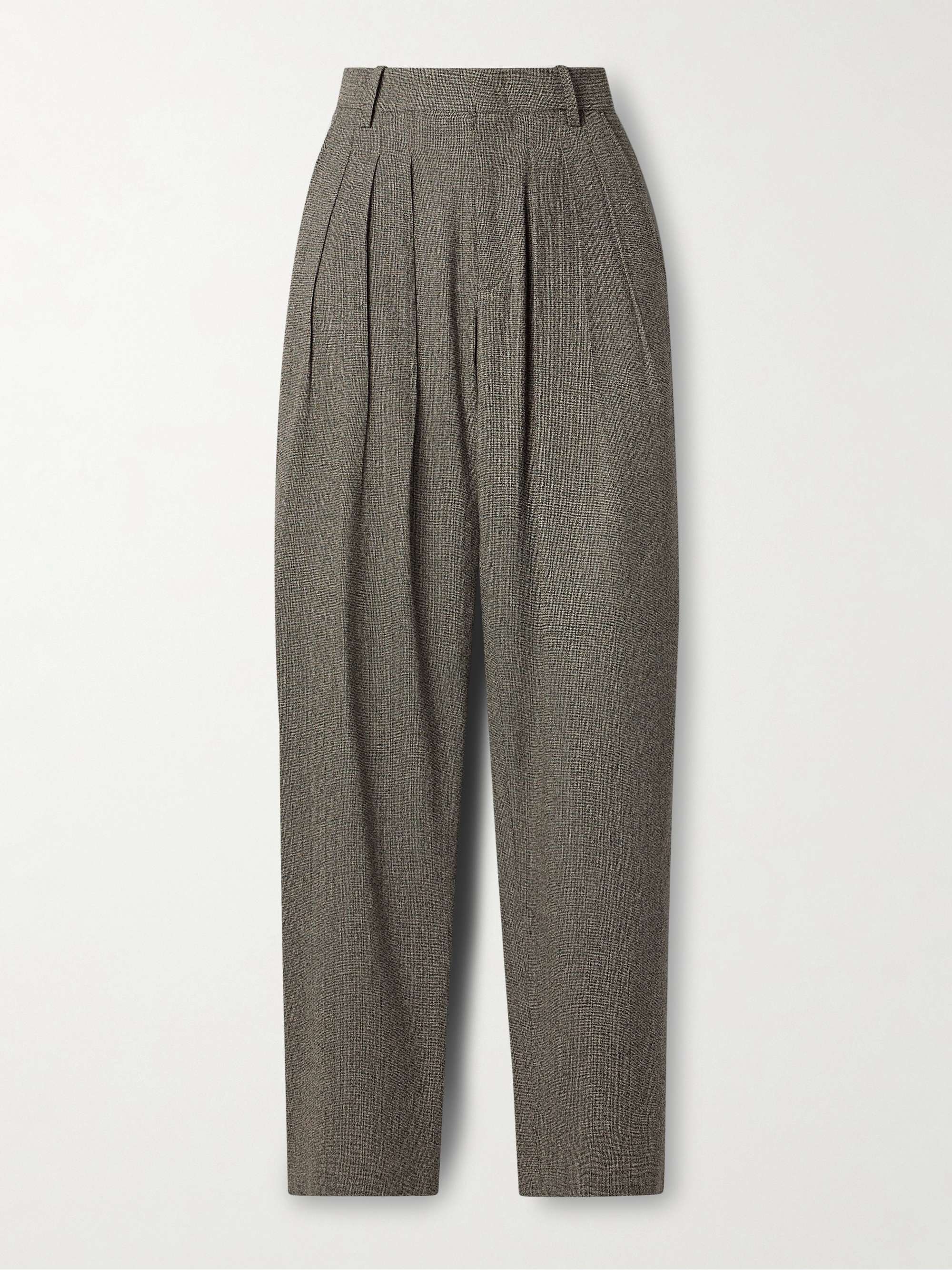 Iwena pleated cotton-blend tapered pants view