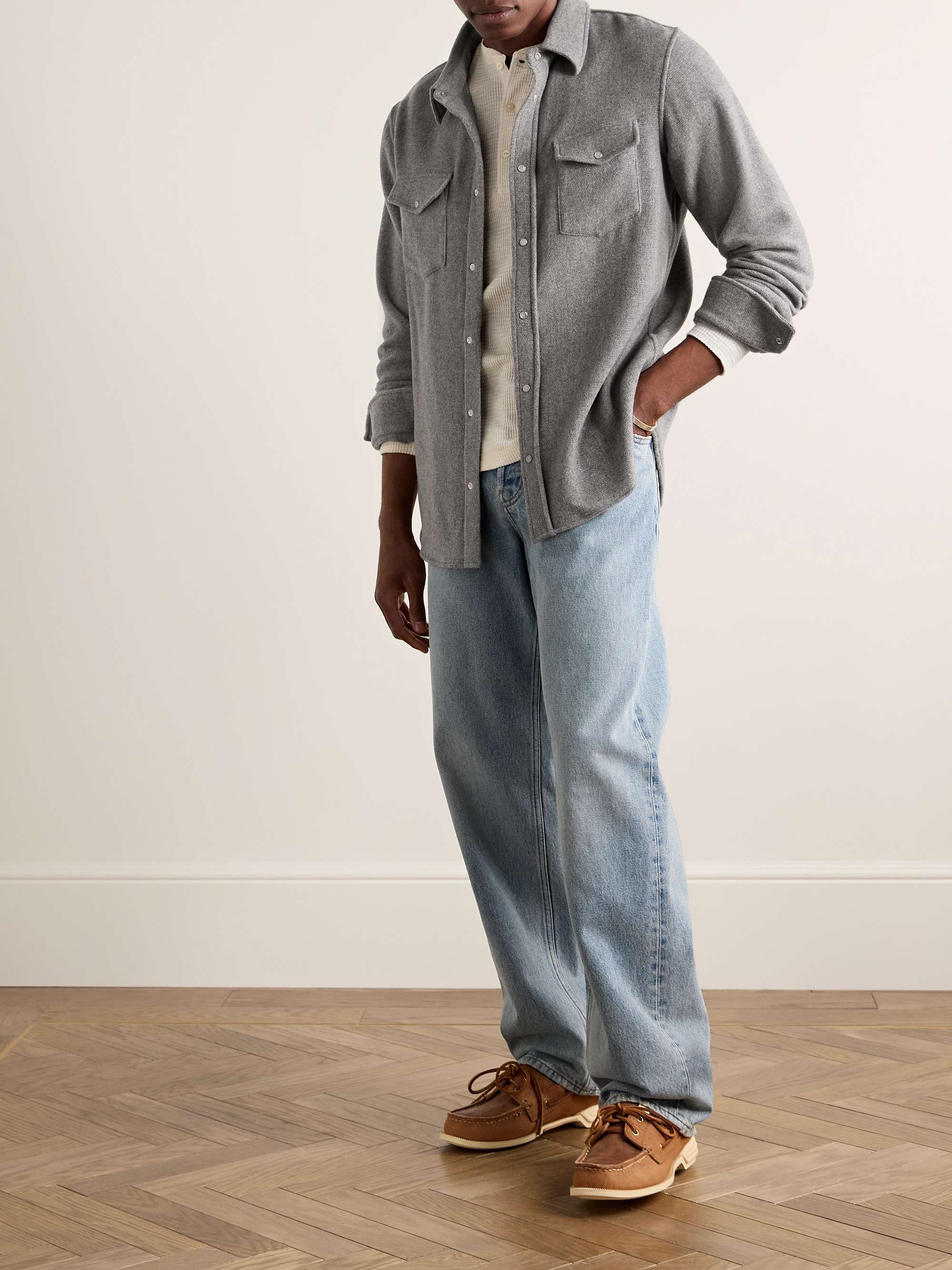 Brushed-Cashmere Shirt view