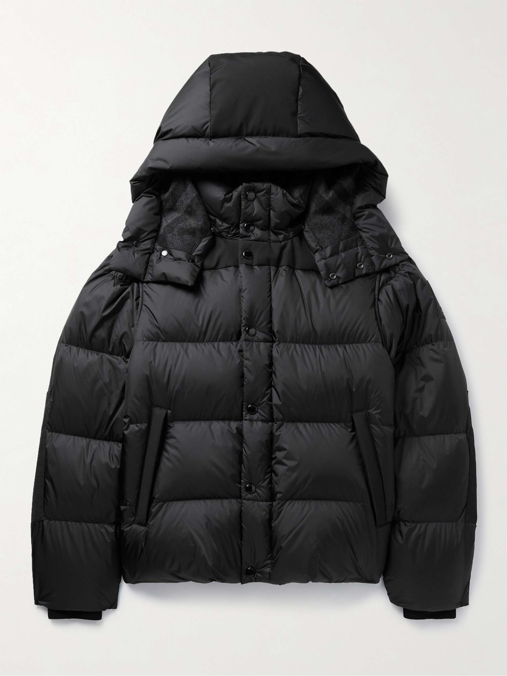 Convertible Quilted Shell Hooded Down Jacket view