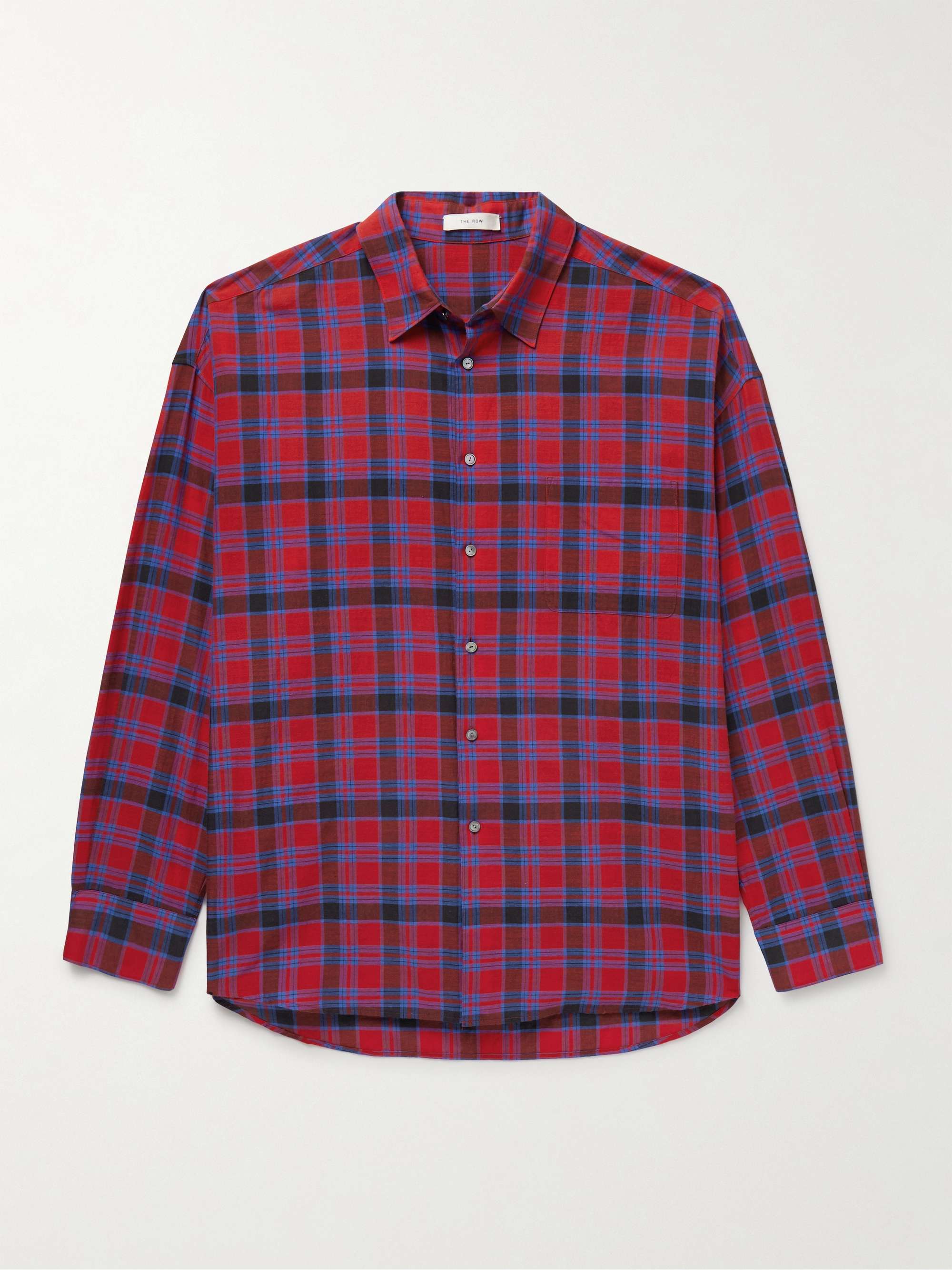 Lancaster Checked Cotton-Voile Shirt view