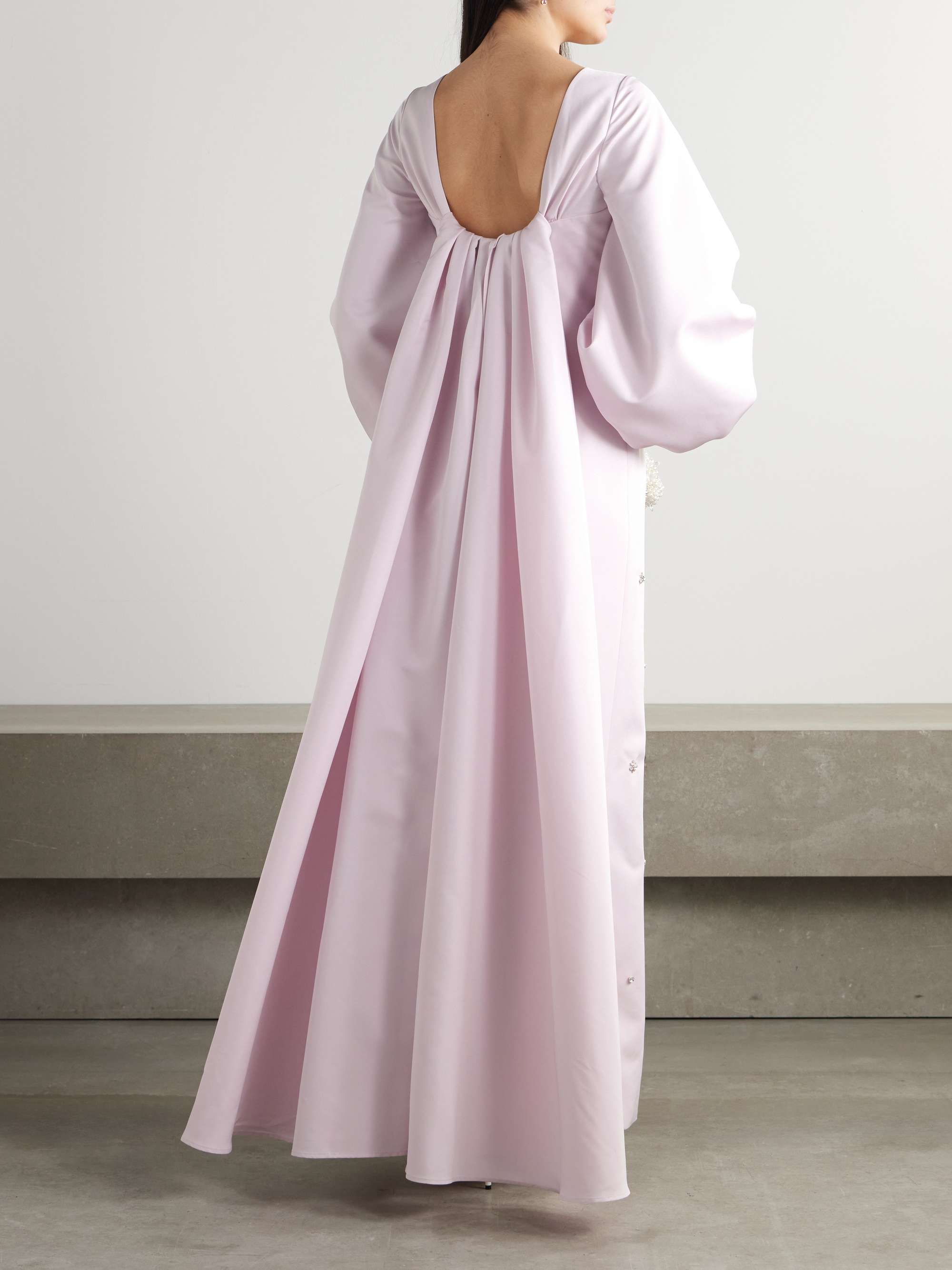 Salma crystal-embellished faille gown view