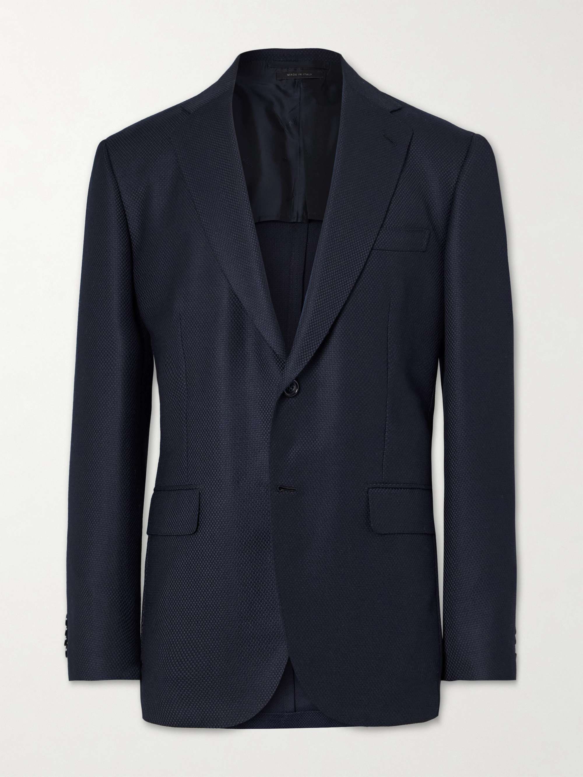 Textured Wool and Cashmere-Blend Blazer view