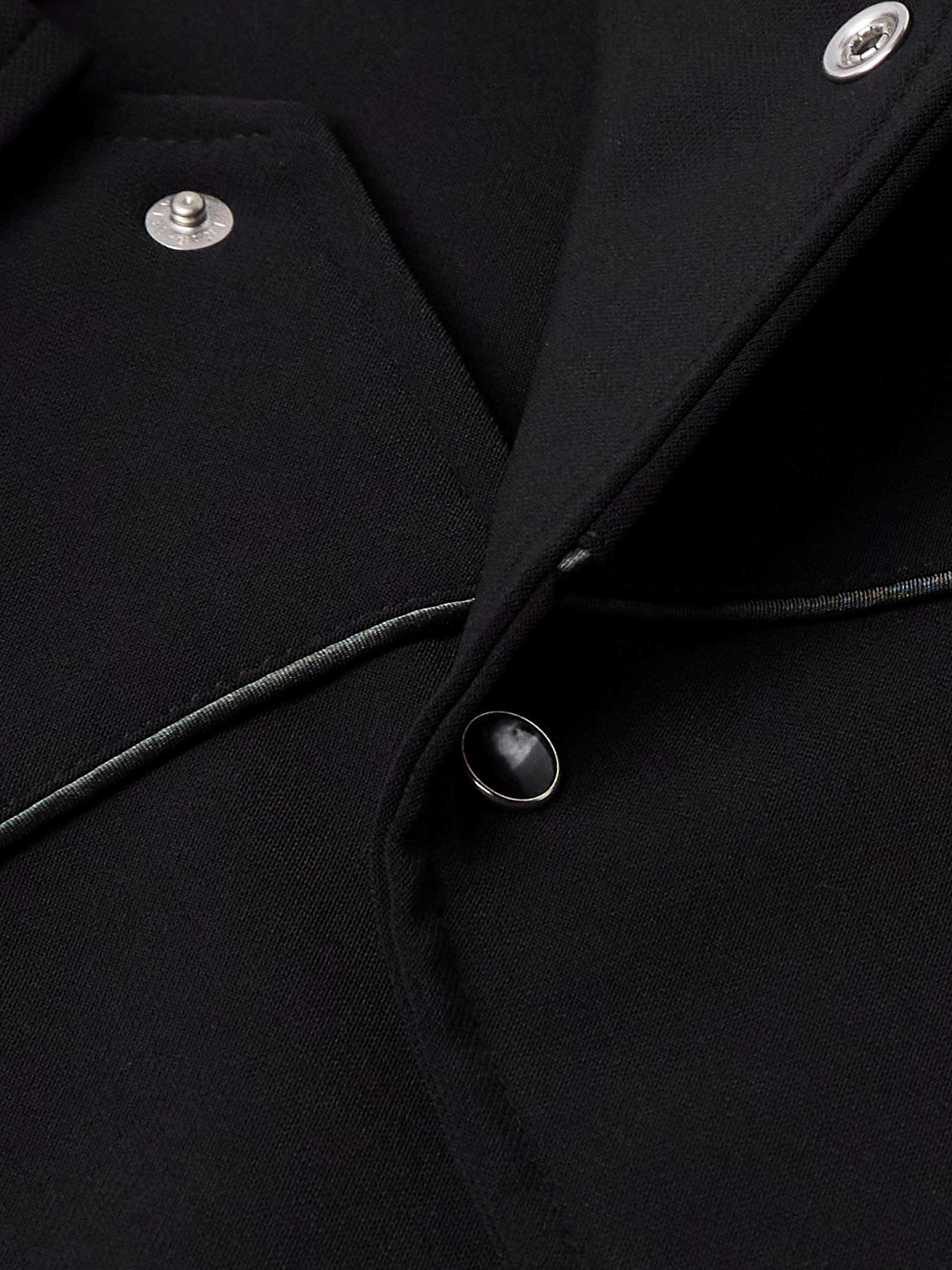 Piping Cowboy Logo-Embroidered Satin-Trimmed Woven Jacket view