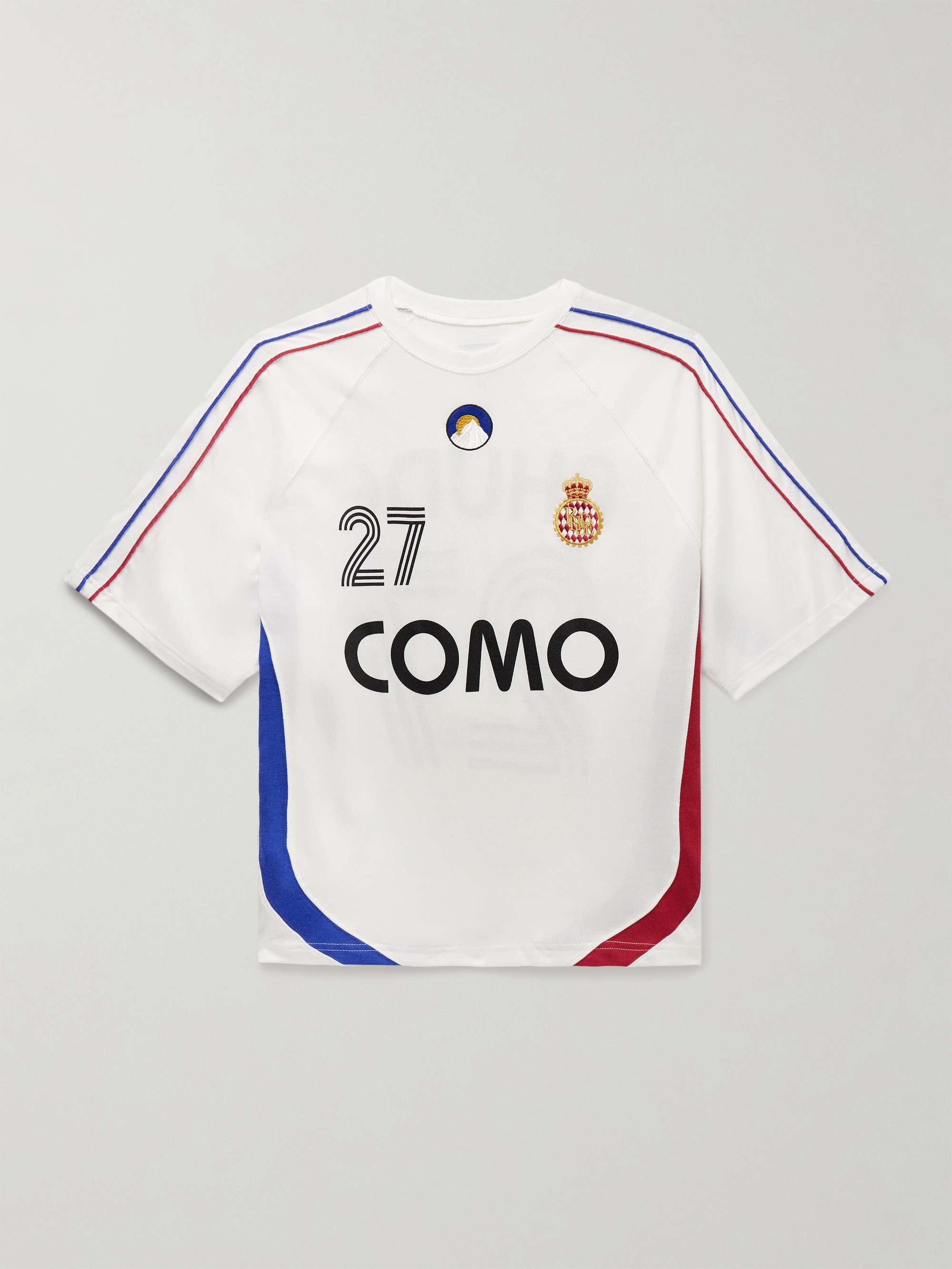 + Como 1907 Embroidered Printed Cotton-Blend Jersey T-Shirt view
