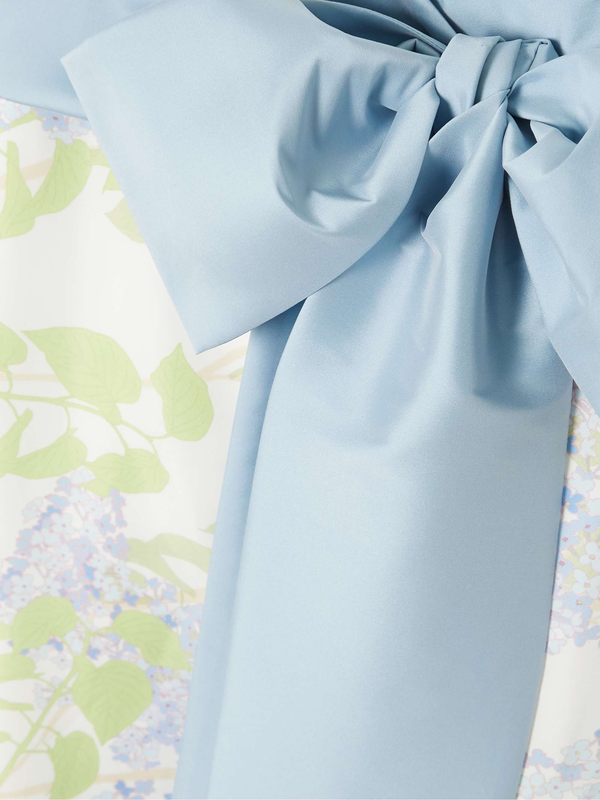 Bailey bow-embellished floral-print taffeta gown view