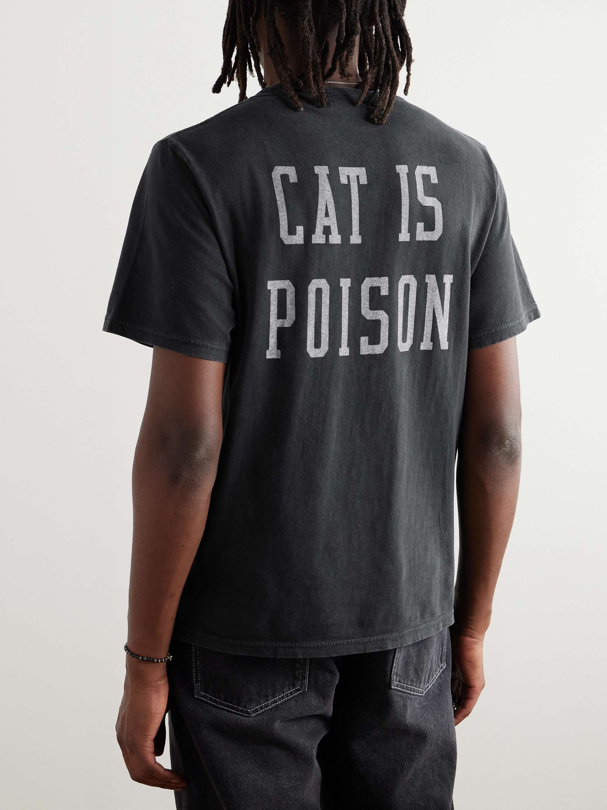 Poison Cat Printed Cotton-Jersey T-Shirt view