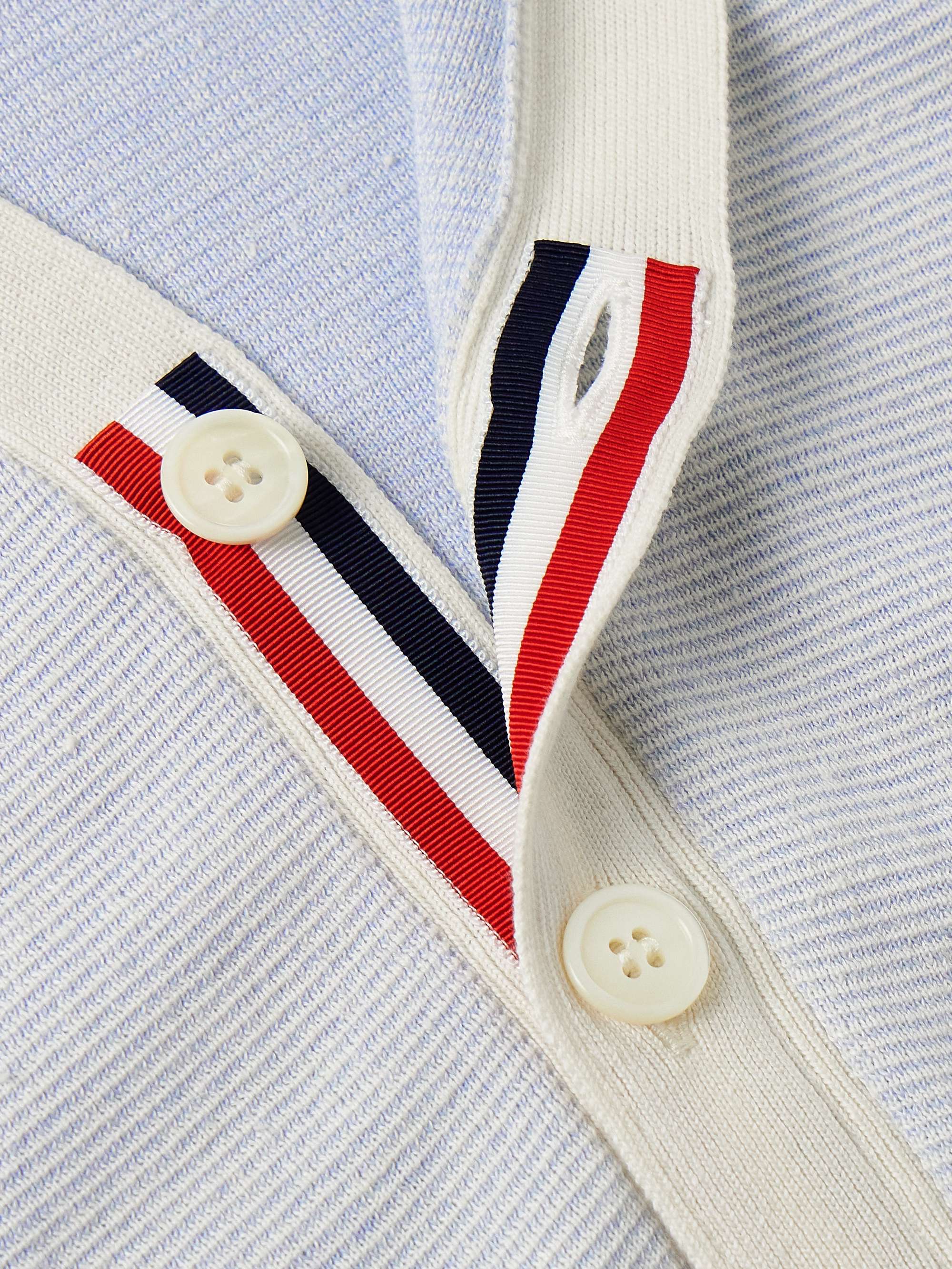 Slim-Fit Striped Linen and Cotton-Blend Cardigan view