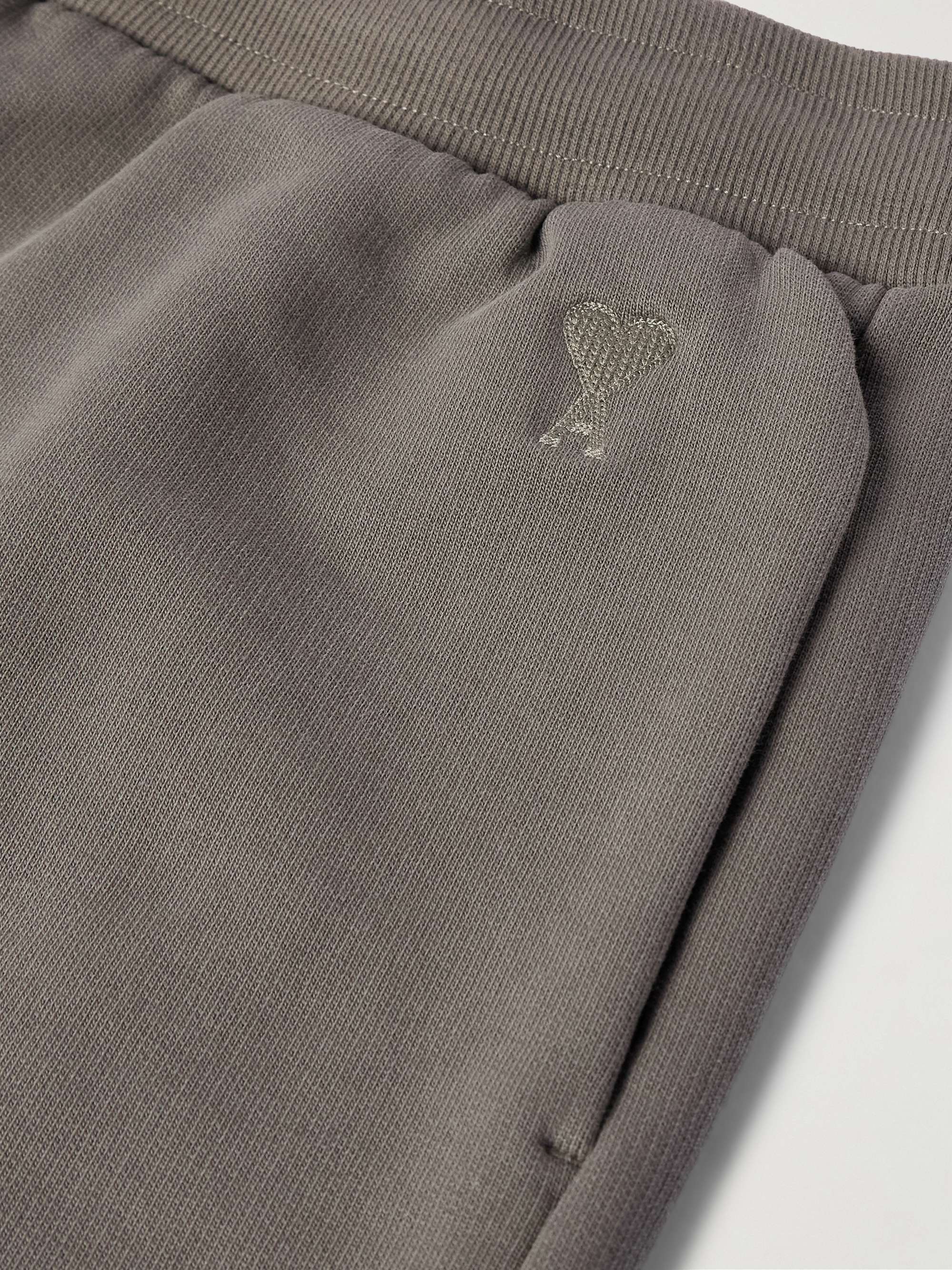 Tapered Logo-Embroidered Organic Cotton-Jersey Sweatpants view