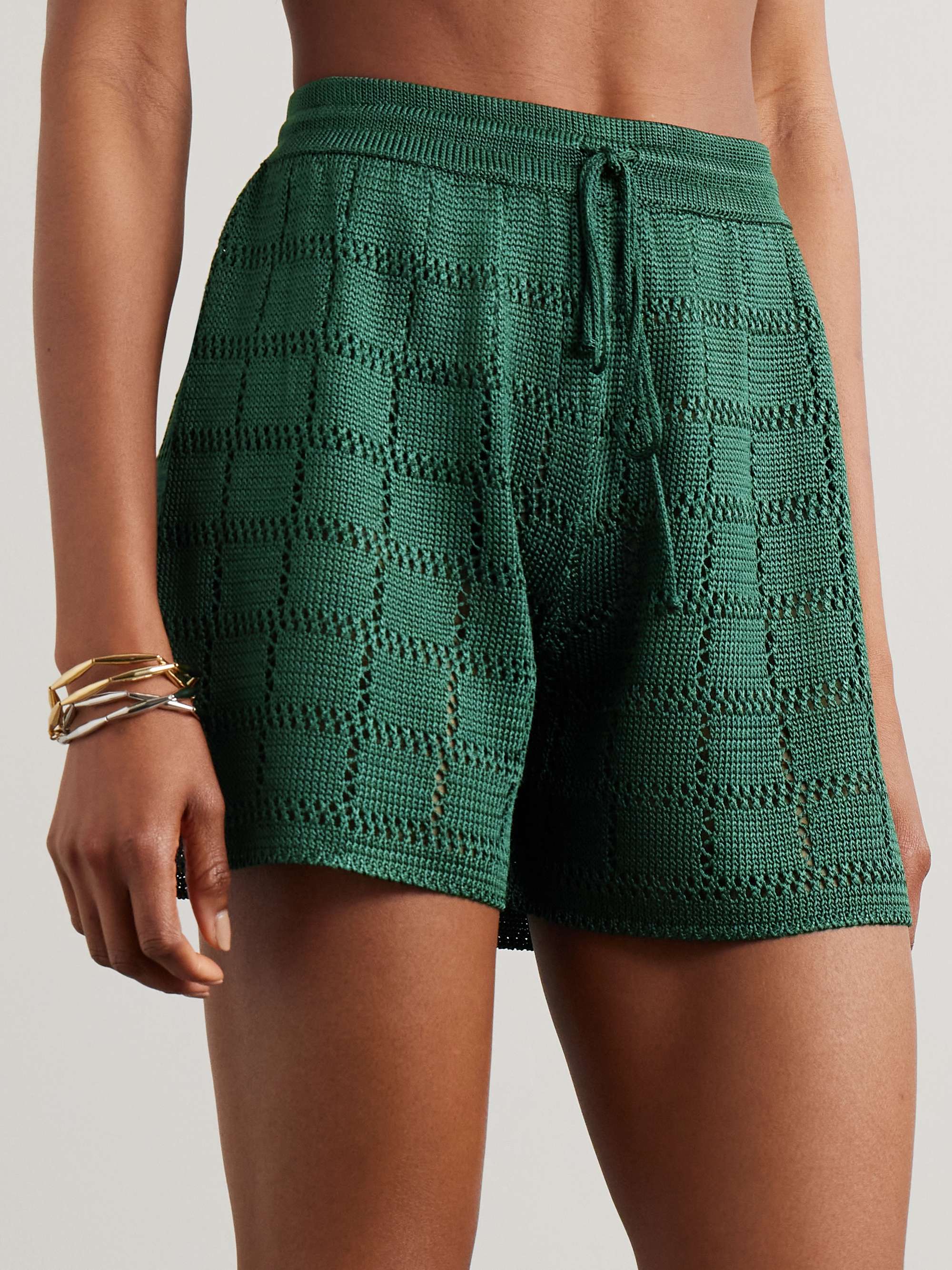 Open-knit shorts view