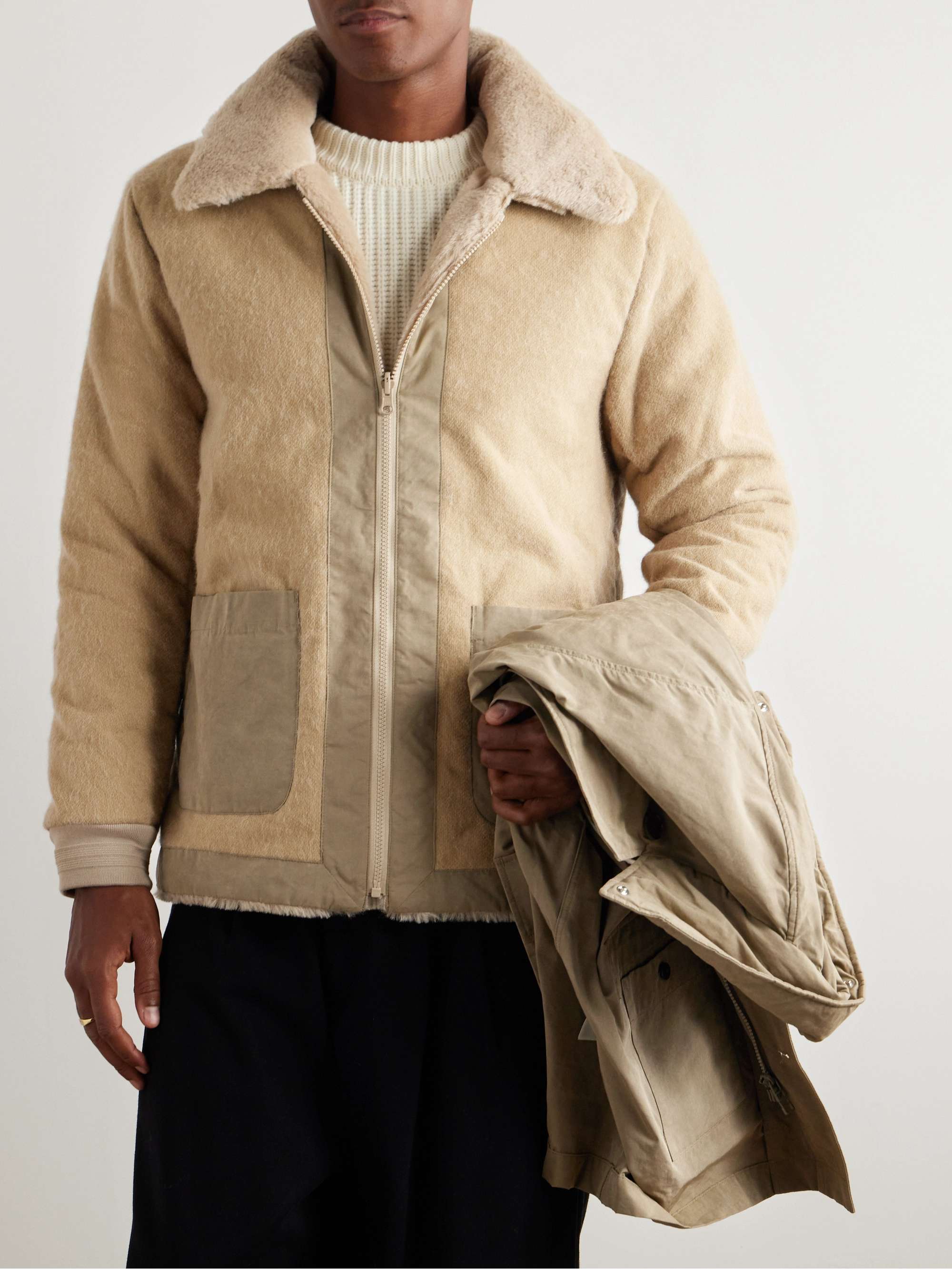 Cebolla Faux Fur-Lined Shell Jacket view