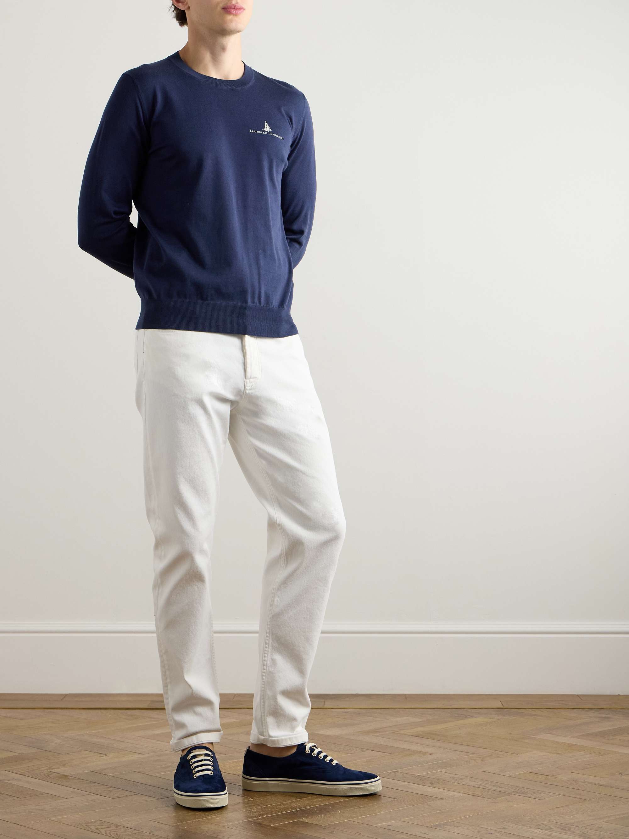 Logo-Embroidered Cotton T-Shirt view