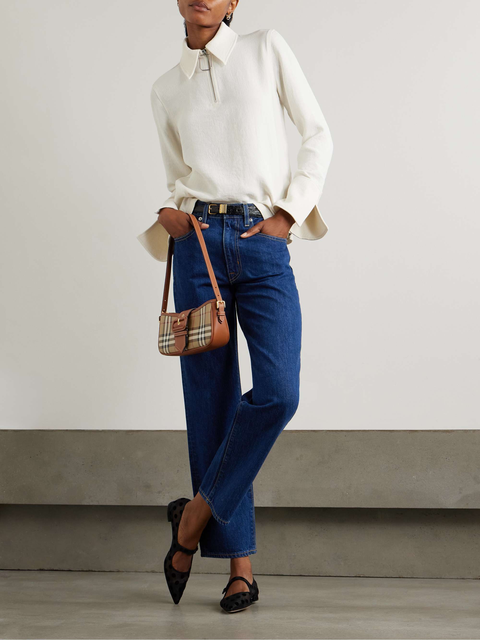 Sophie high-rise slim-leg jeans view