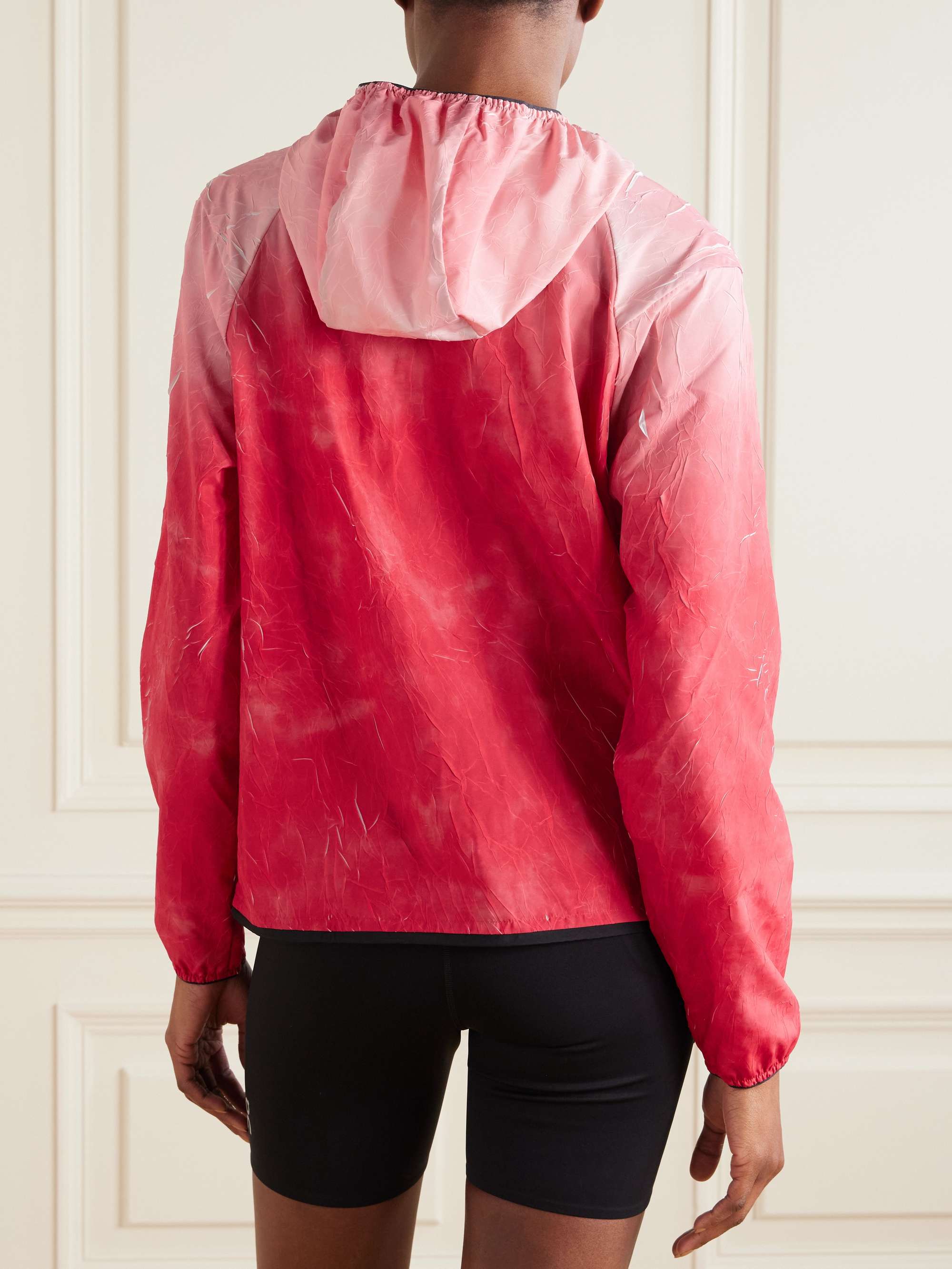 Pace appliquéd textured-shell hooded jacket view