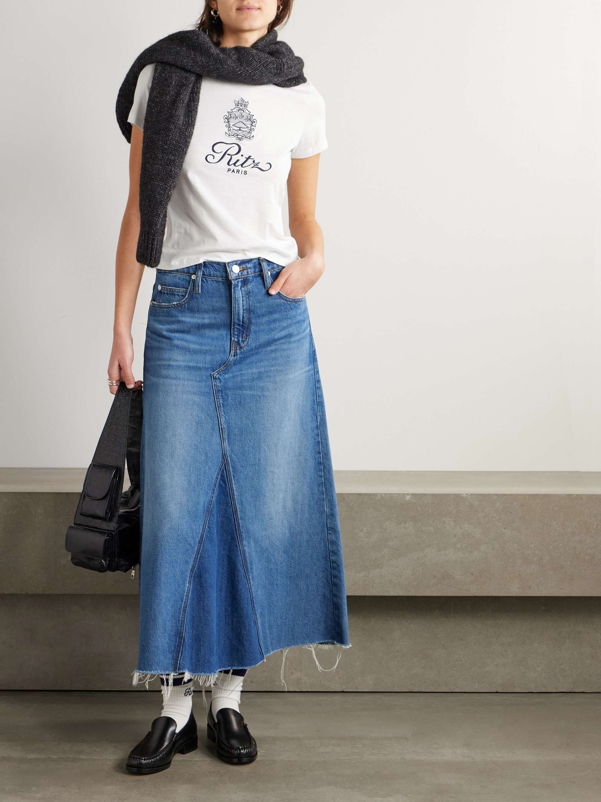 + Ritz Paris embroidered cotton-jersey T-shirt view