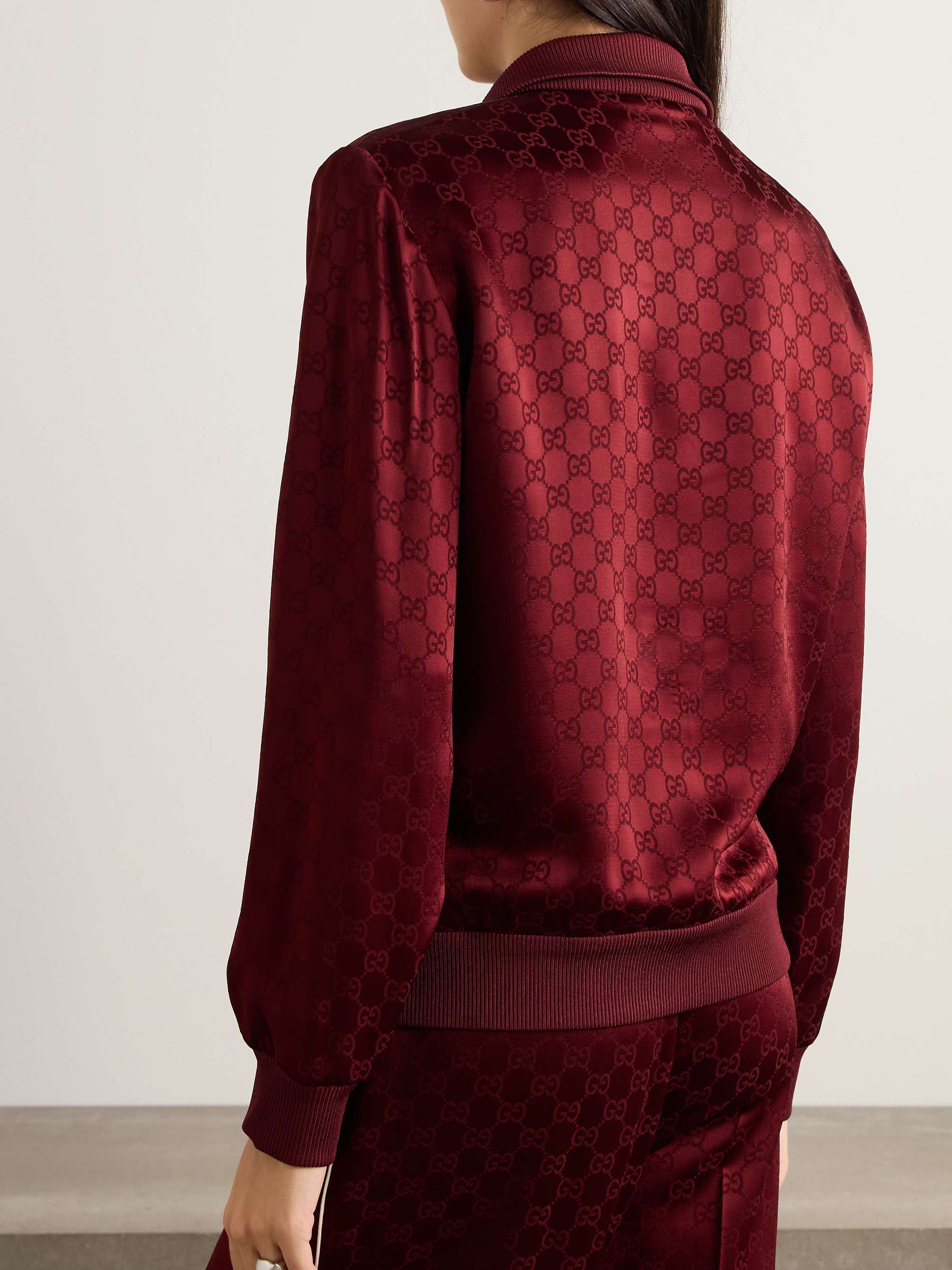 Satin-jacquard track jacket view