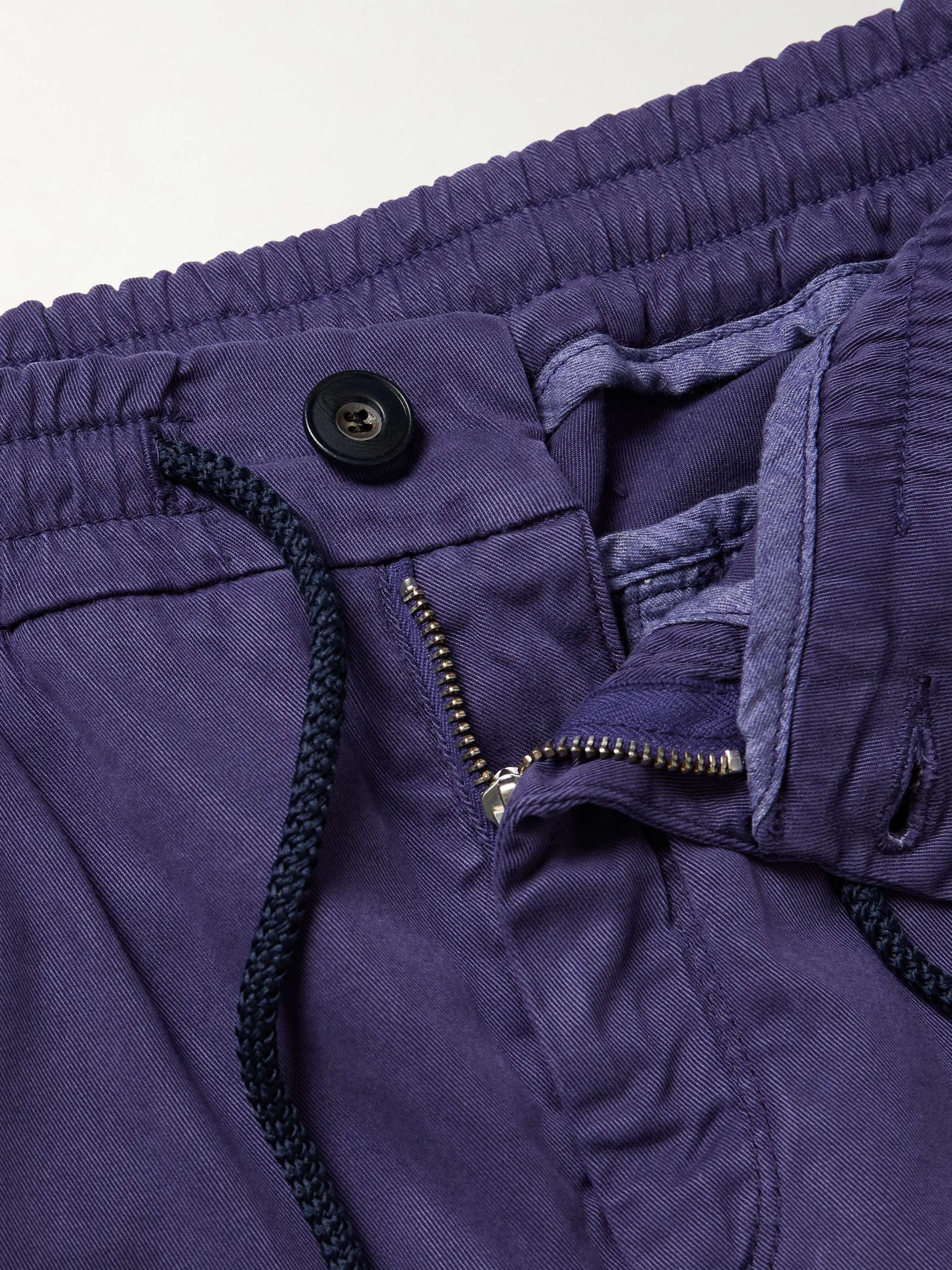 Clemence Slim-Fit Straight-Leg TENCEL™ Lyocell-Blend Drawstring Trousers view