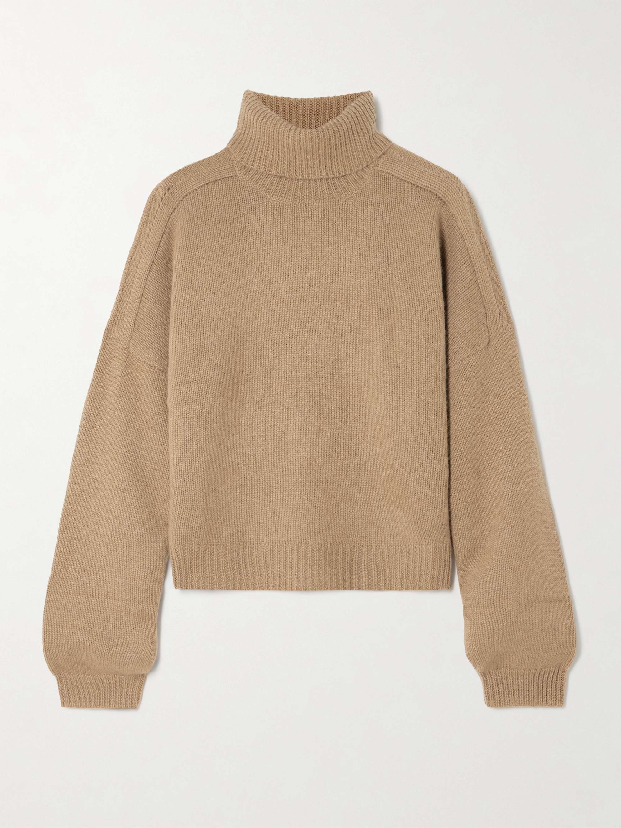 Bangkok ribbed organic cashmere turtleneck sweater view