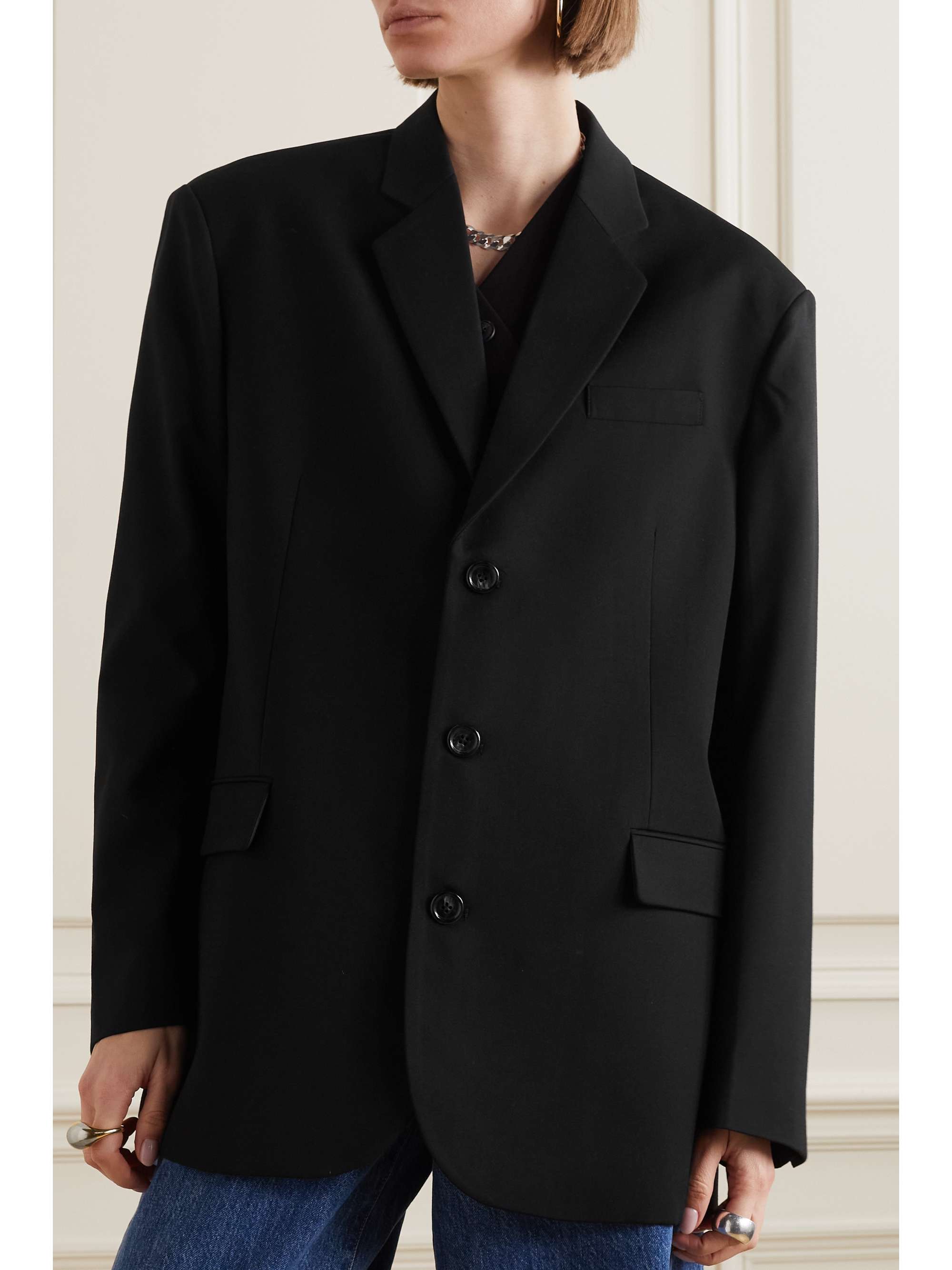 Gelso oversized TENCEL Lyocell-blend blazer view