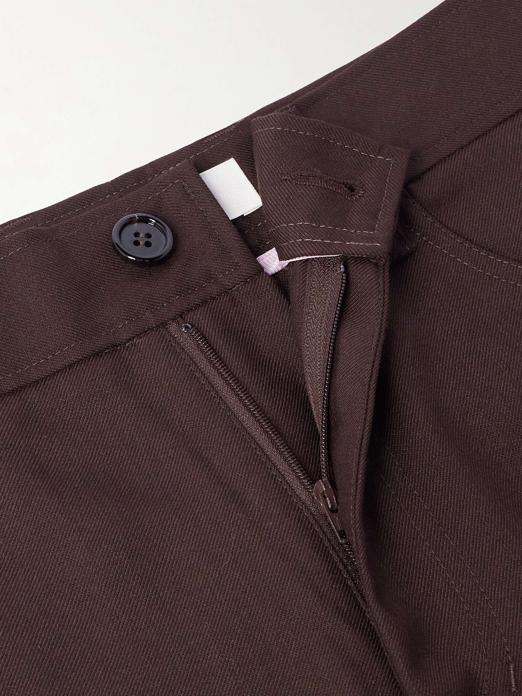 Jiro Wide-Leg Twill Trousers view