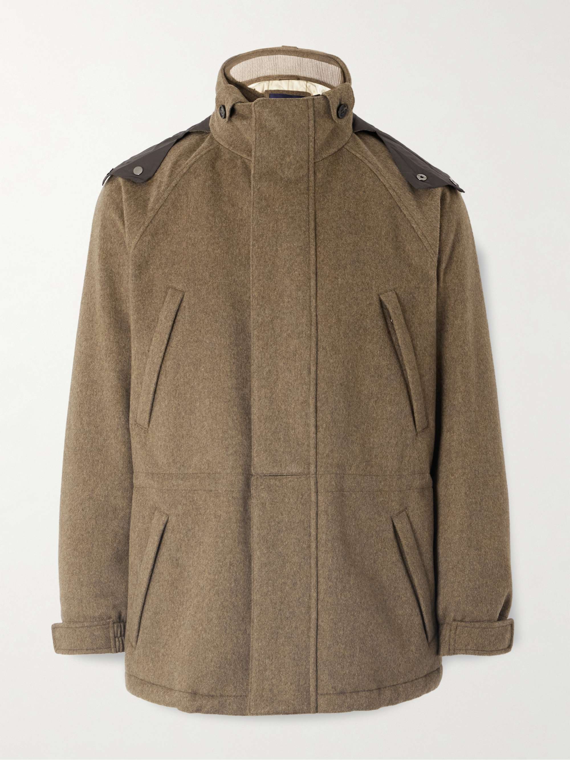 Icer Padded Storm System® Cashmere Hooded Field Jacket view
