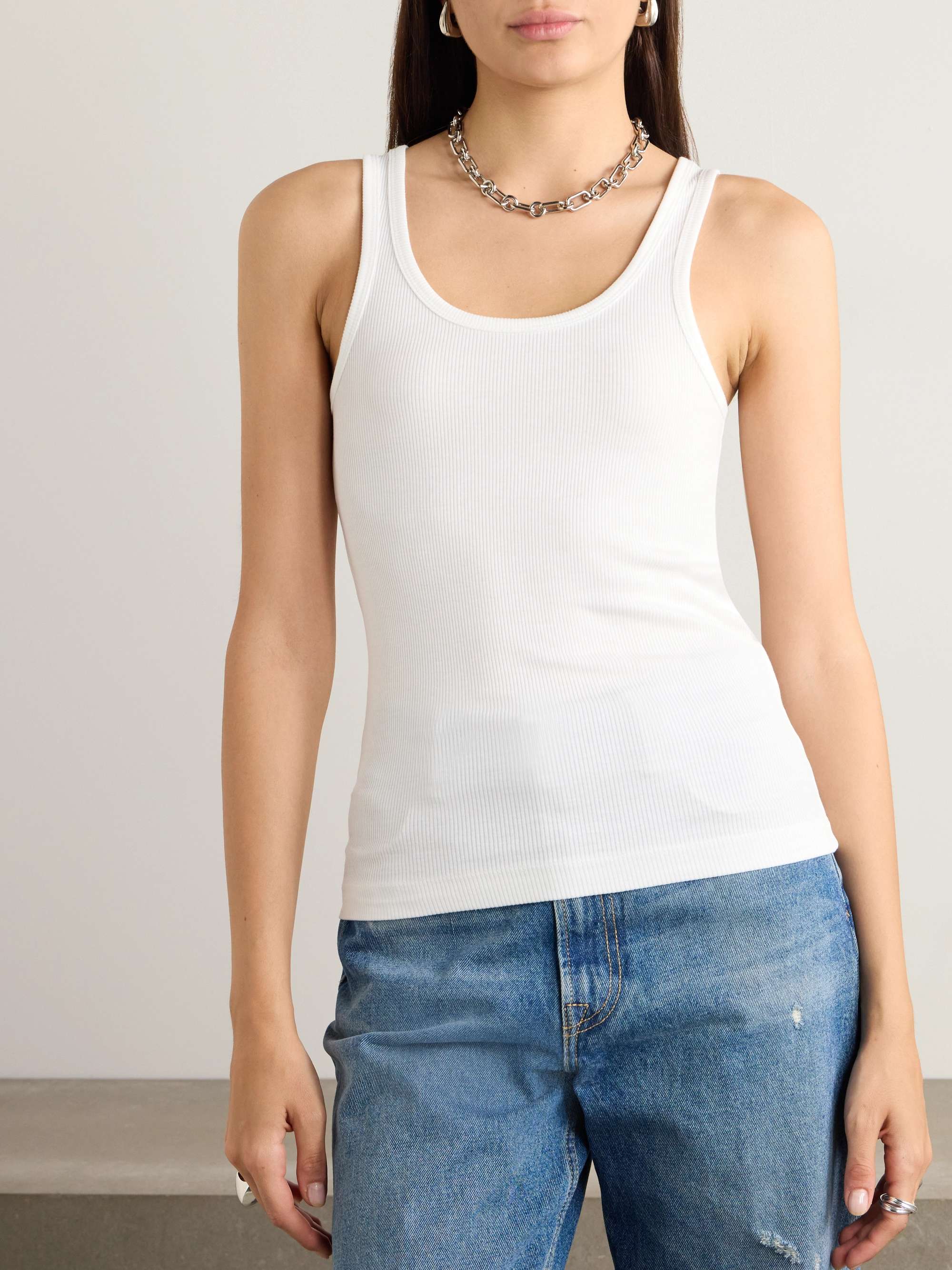 + NET SUSTAIN ribbed TENCEL Lyocell-blend tank view