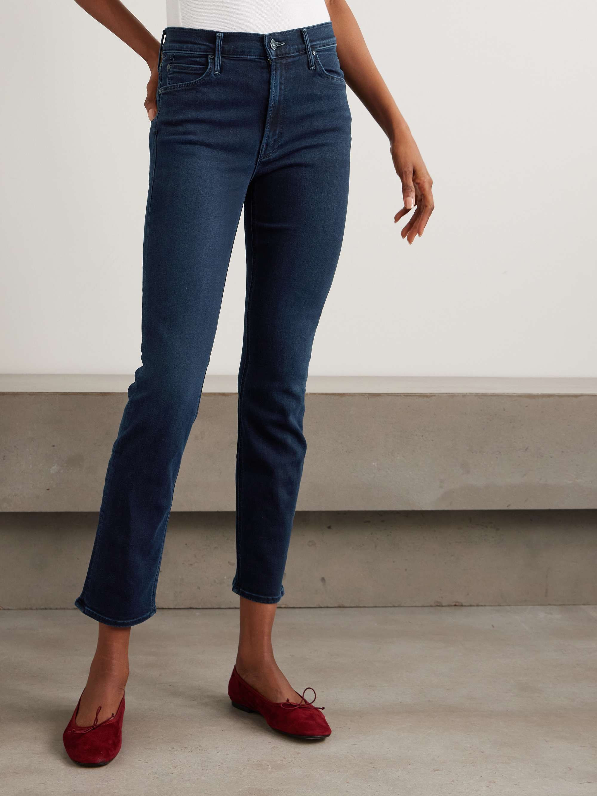 The Dazzler Ankle mid-rise straight-leg jeans view