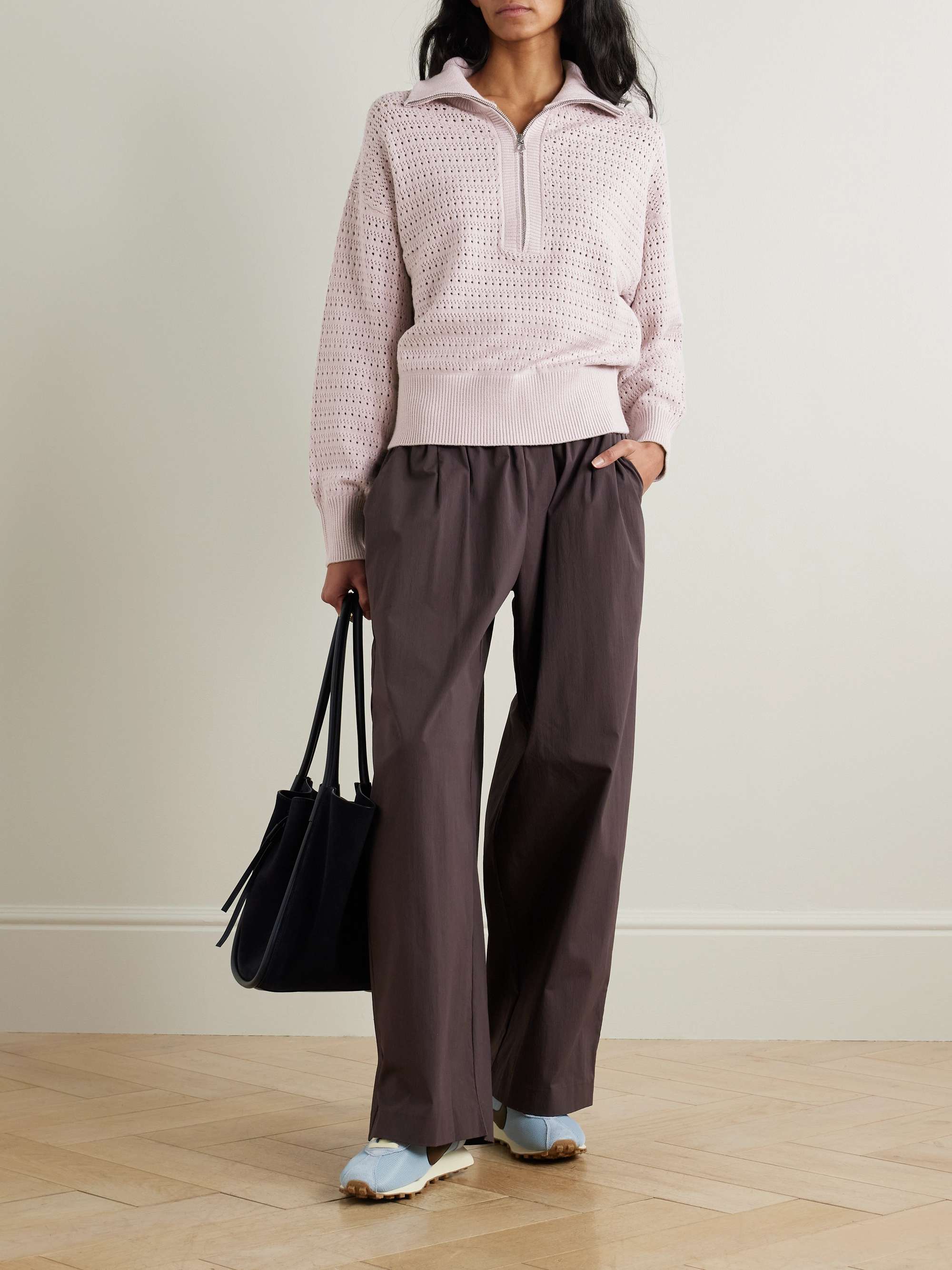 Darla pointelle-knit sweater view