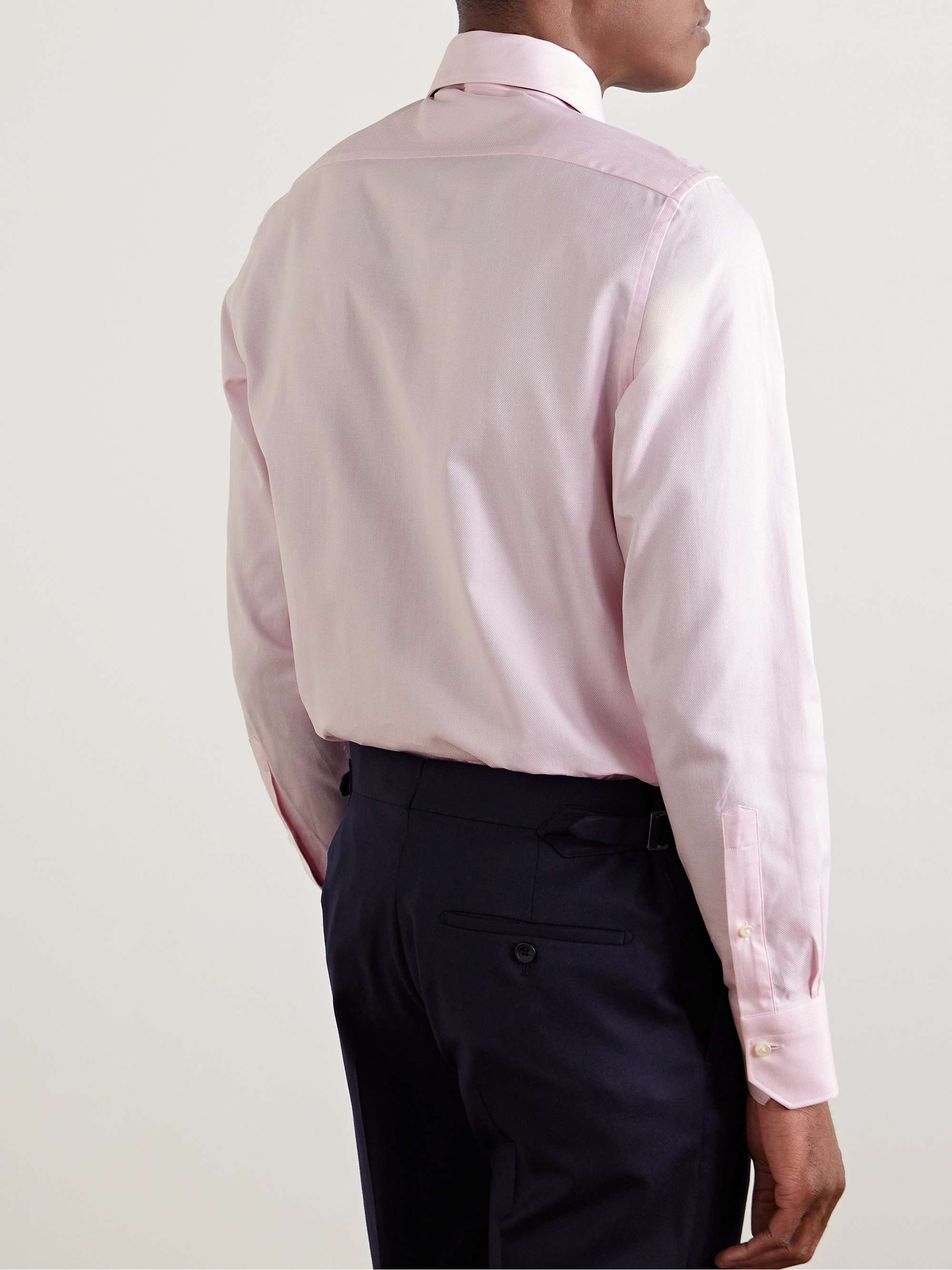 Cutaway-Collar Cotton-Piqué Shirt view