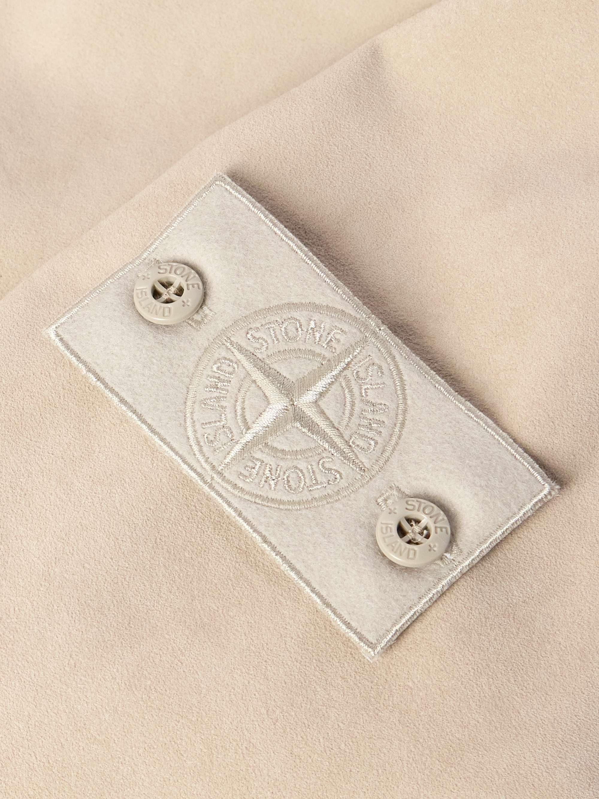 Ghost Logo-Appliquéd Alcantara® Bomber Jacket view