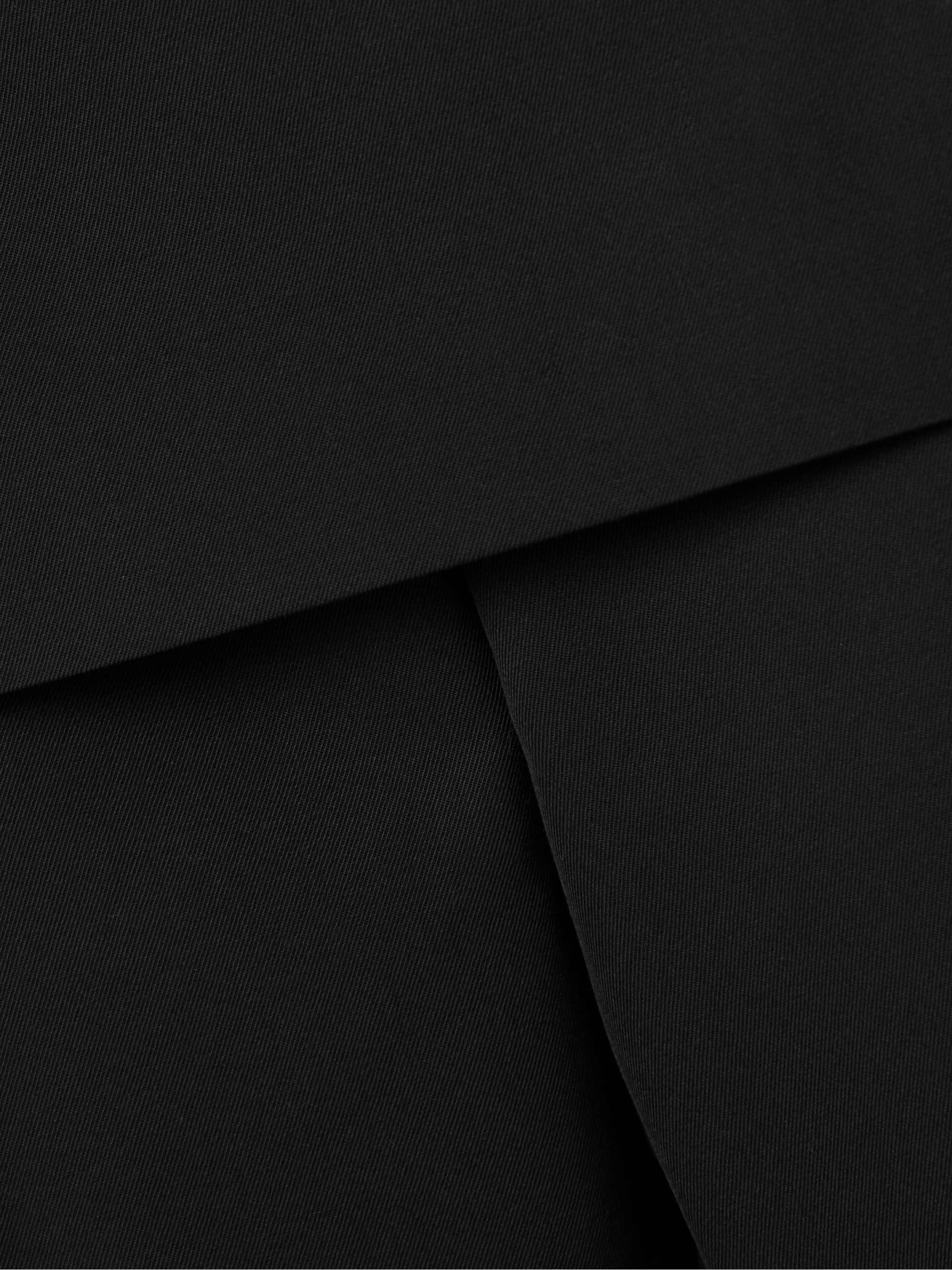 Layered wool-twill straight-leg pants view
